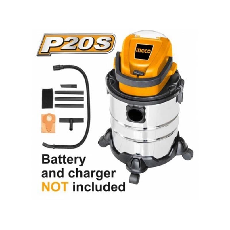 Aspirator 20V Industrial din Metal 20L