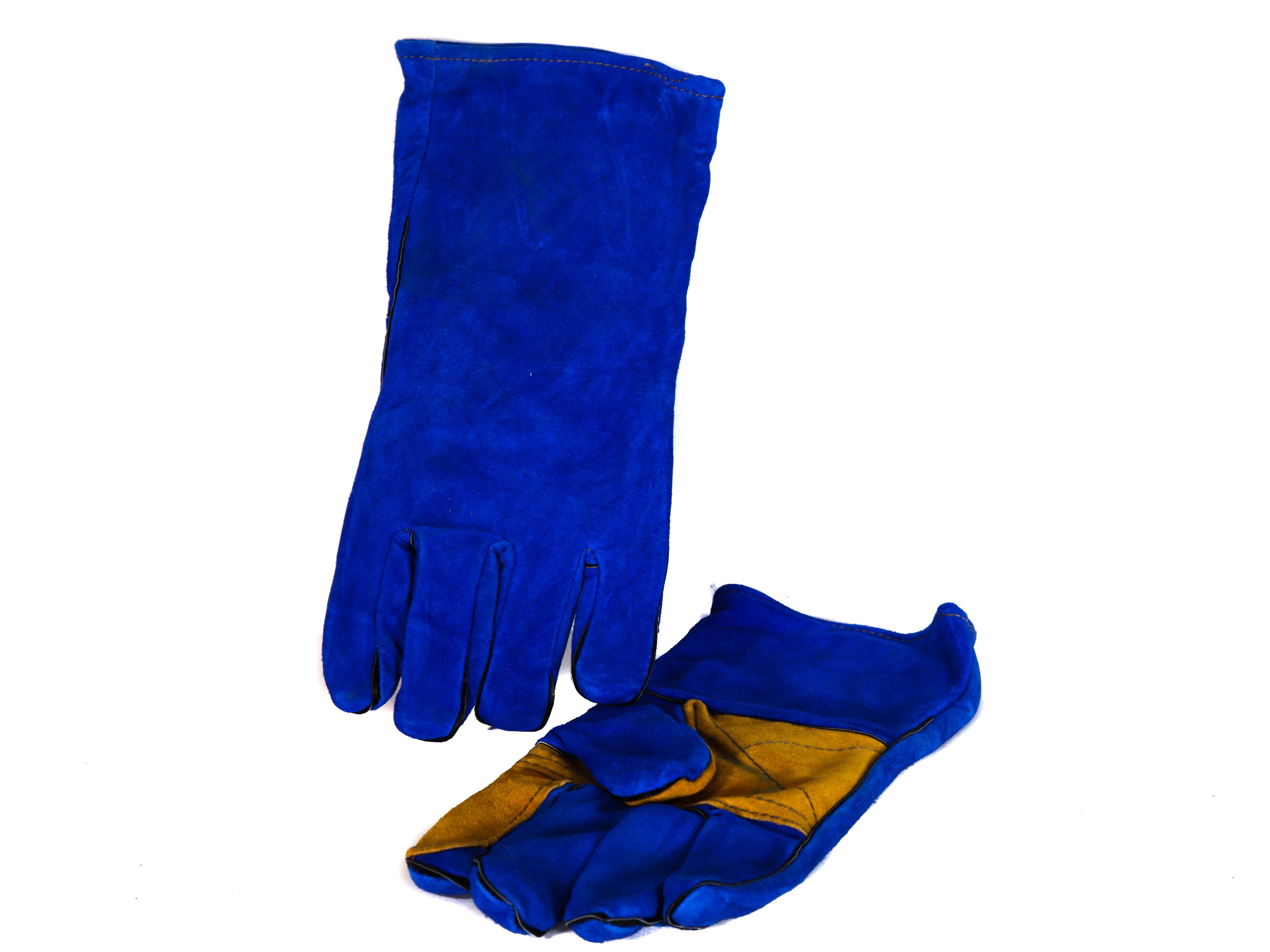 Manusi din Piele Albastre pentru Sudor