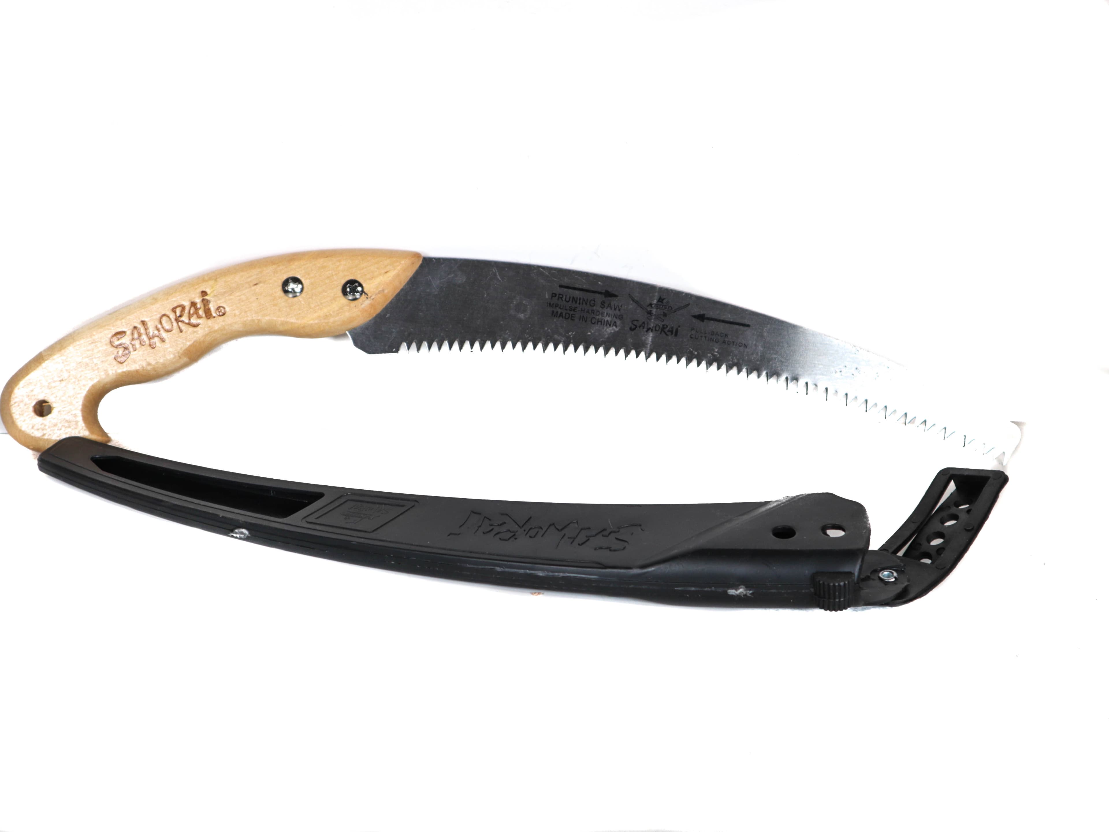 Fierastrau pentru Pomi tip Samurai cu Maner de Lemn+ Teaca