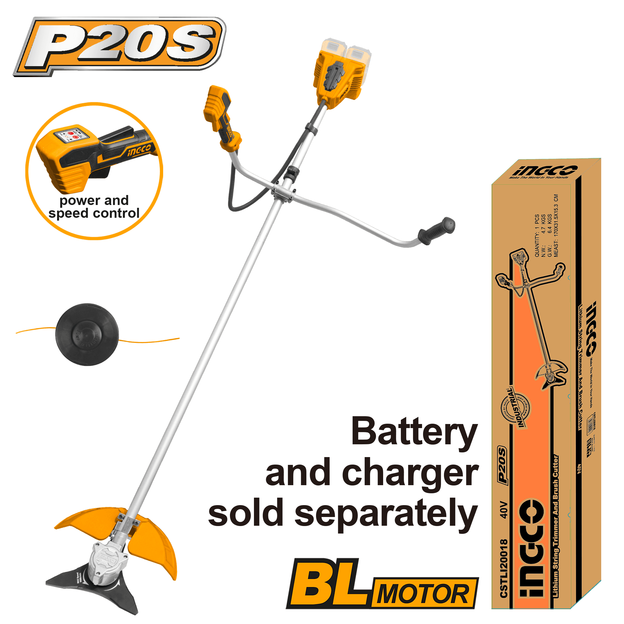 Motocoasa 40V Fara Acumulatori