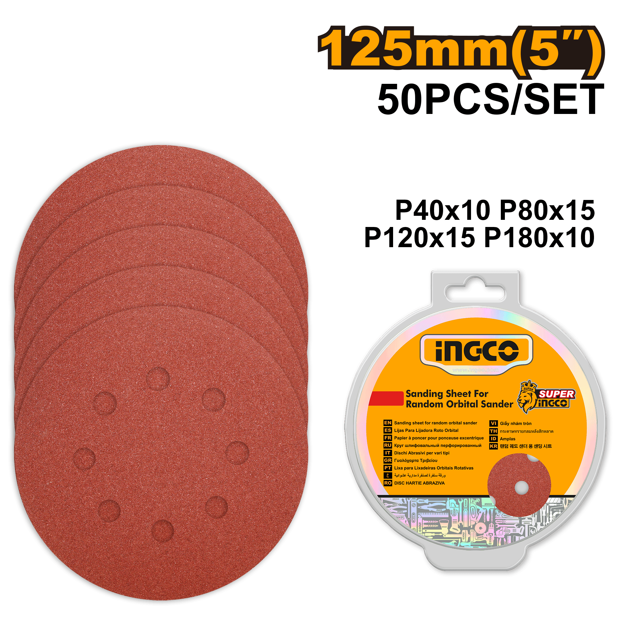 Smirghel 125mm Set 50buc