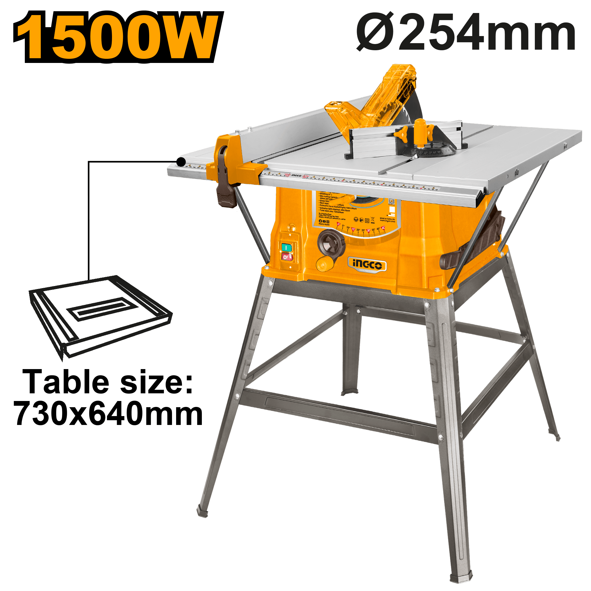 Fierastrau Circular cu Masa 1500W