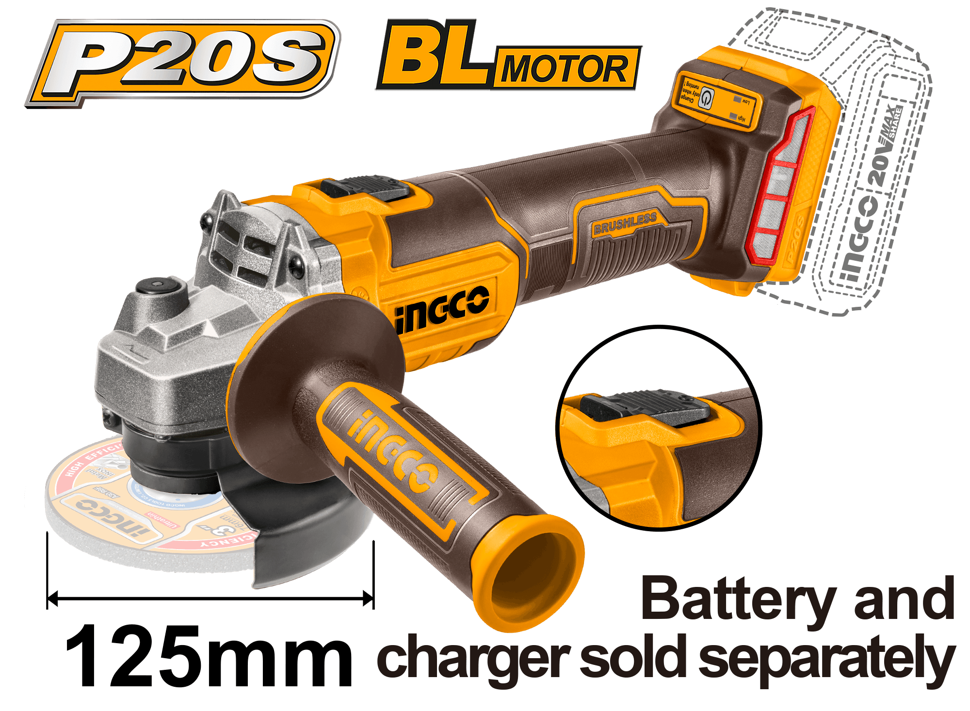 Flex Unghiular 20V 125mm