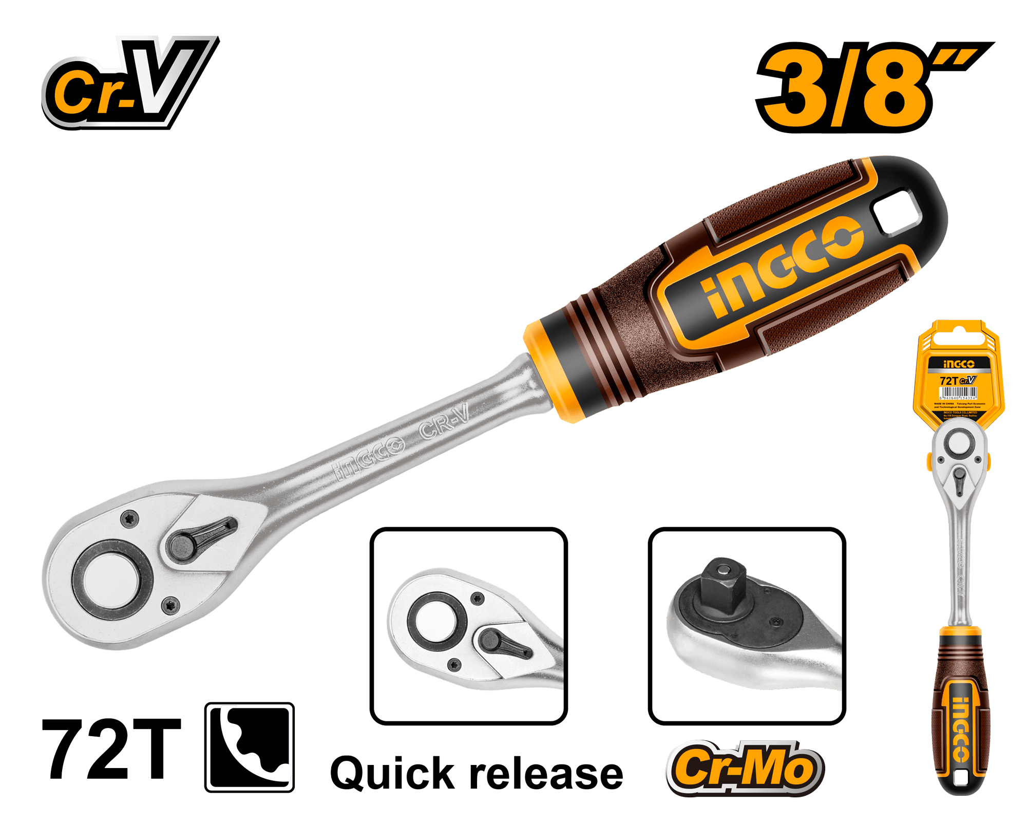 Antrenor cu Clichet Tubulare 3/8 72T