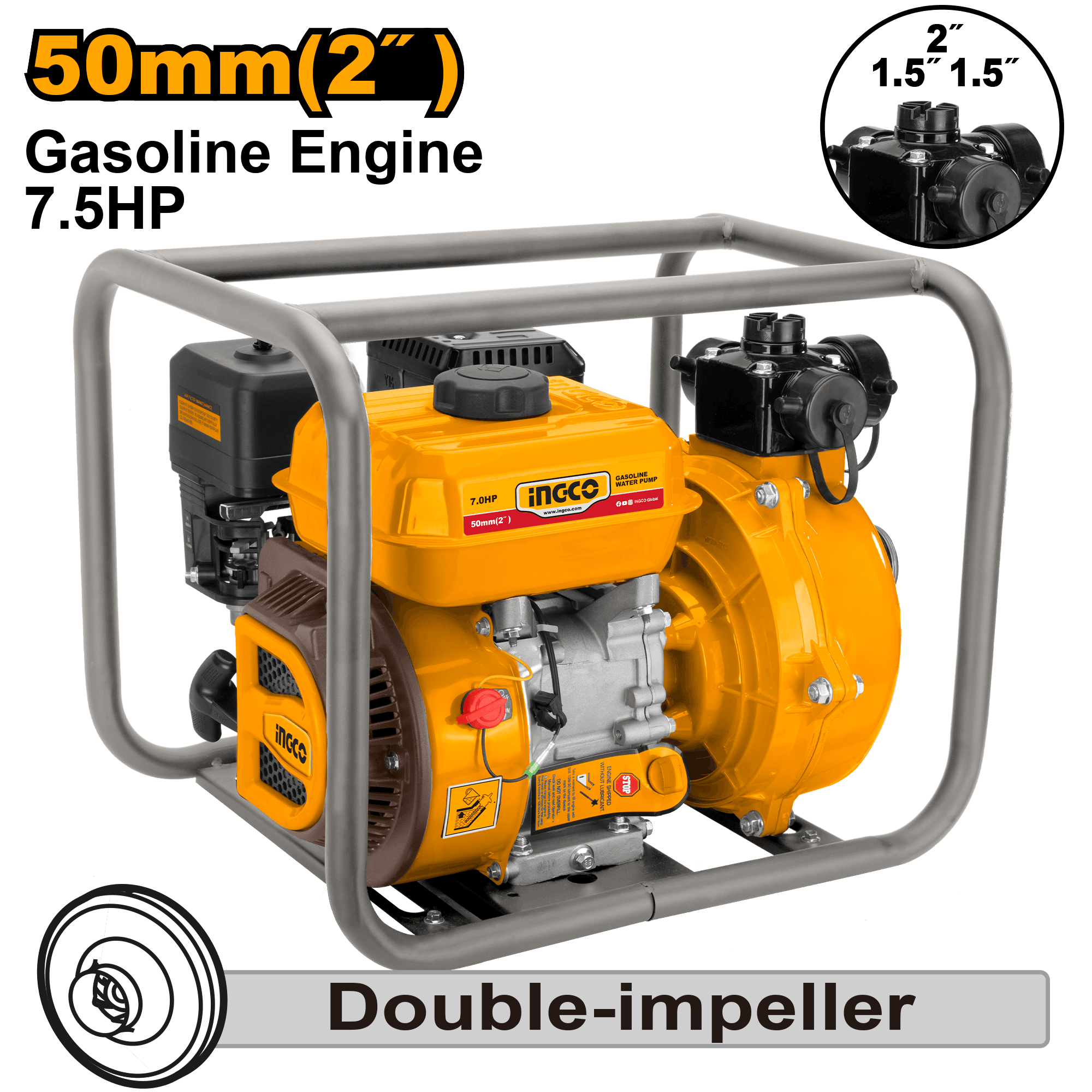 Motopompa 2" 7.5Hp