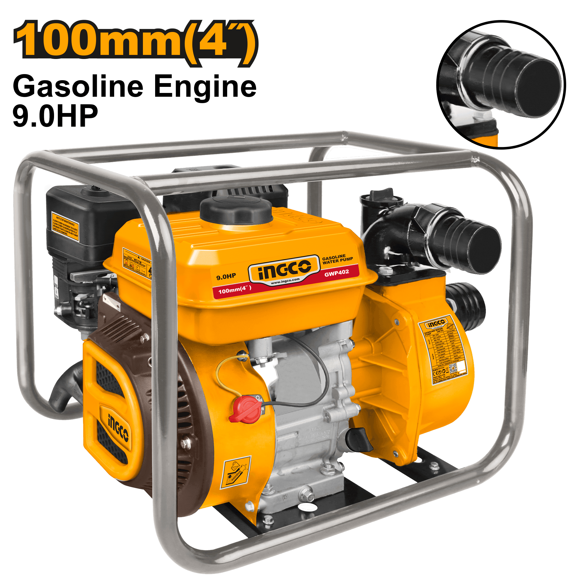 Motopompa 4" 9.0 HP