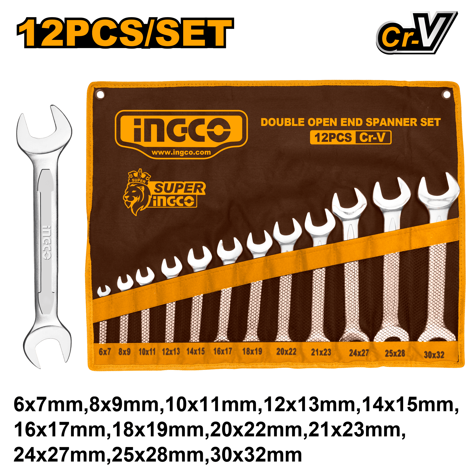 Set de Chei Combinate in Panza 12pcs 6-32mm