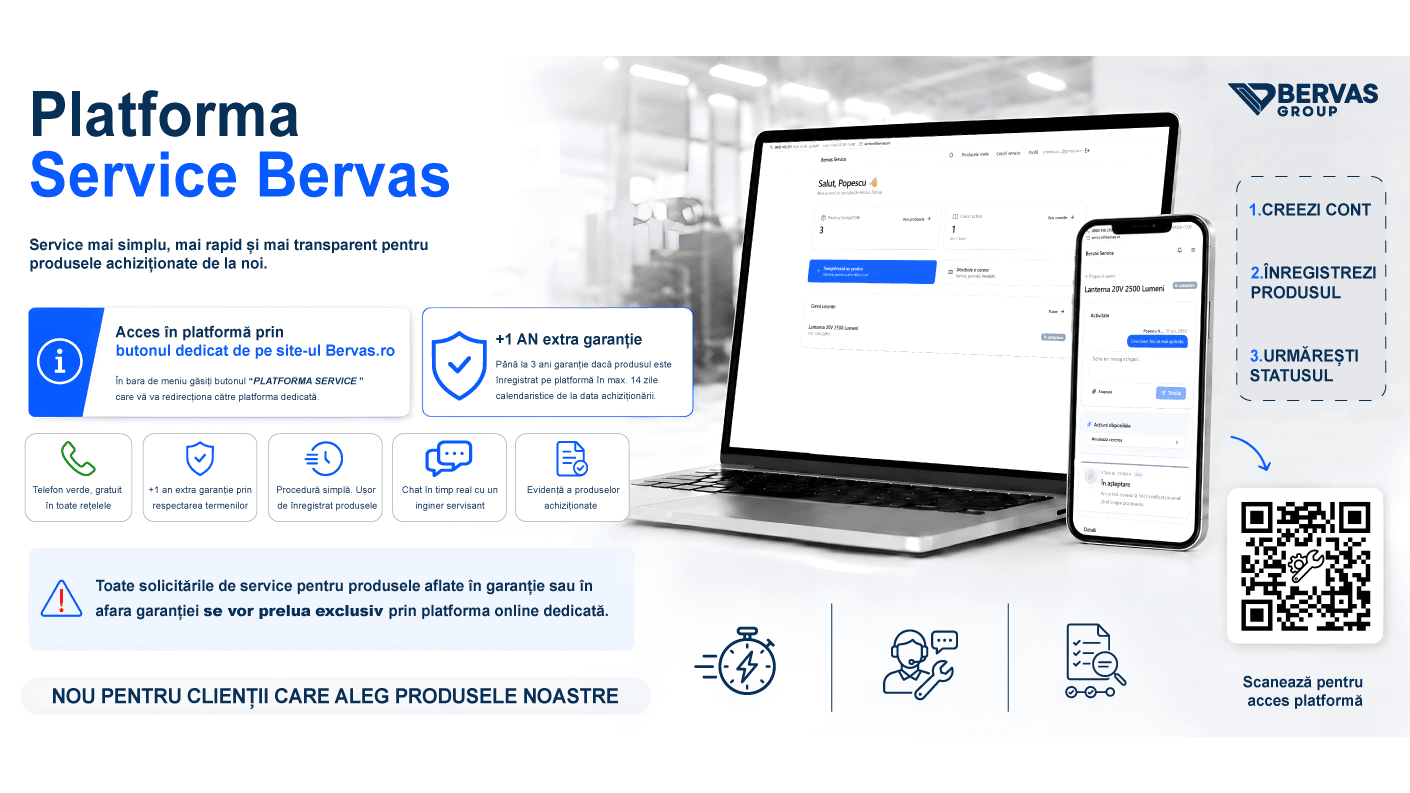 Bervas Service: service online pentru produsele tale