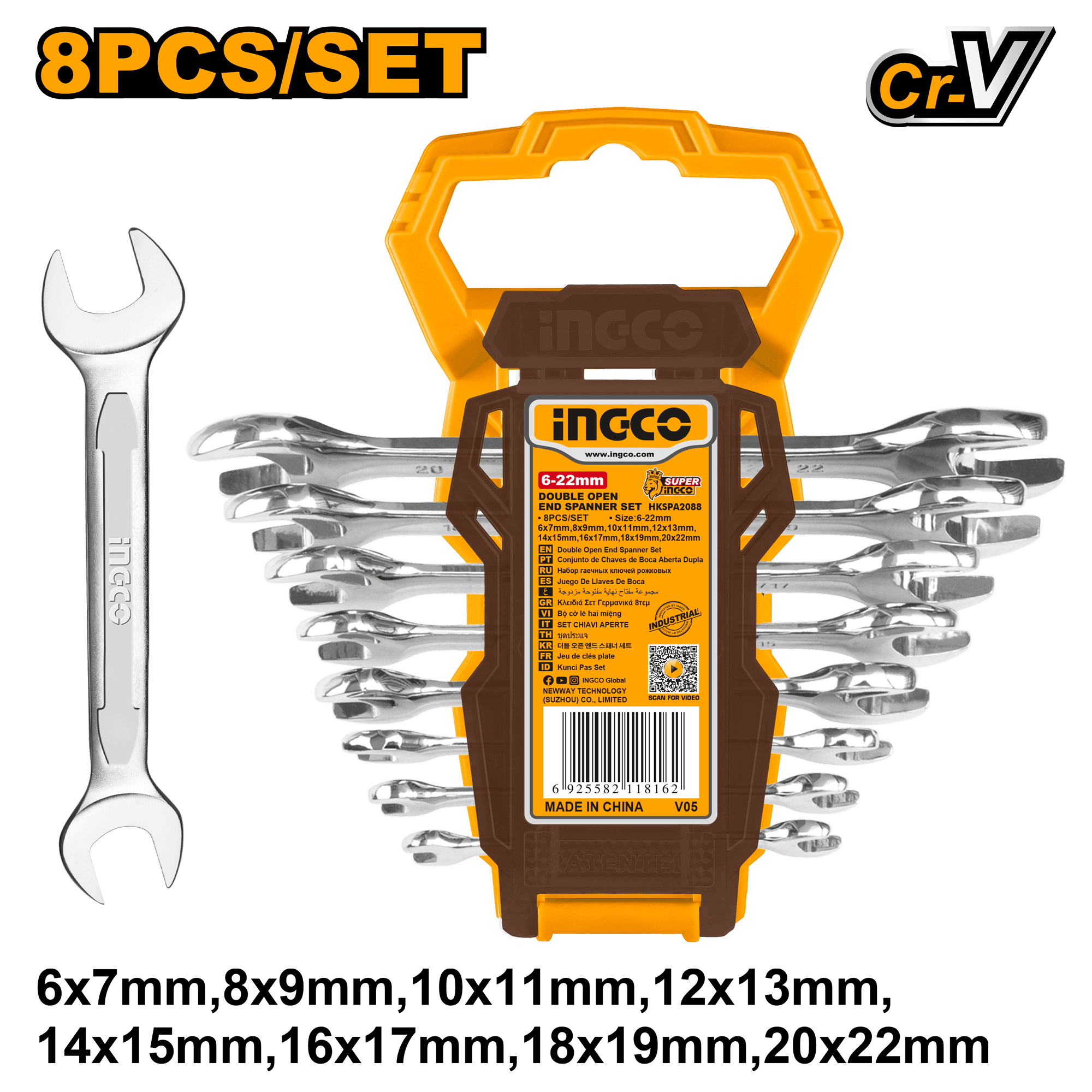 Trusa de Chei Fixe 6-22mm 8pcs