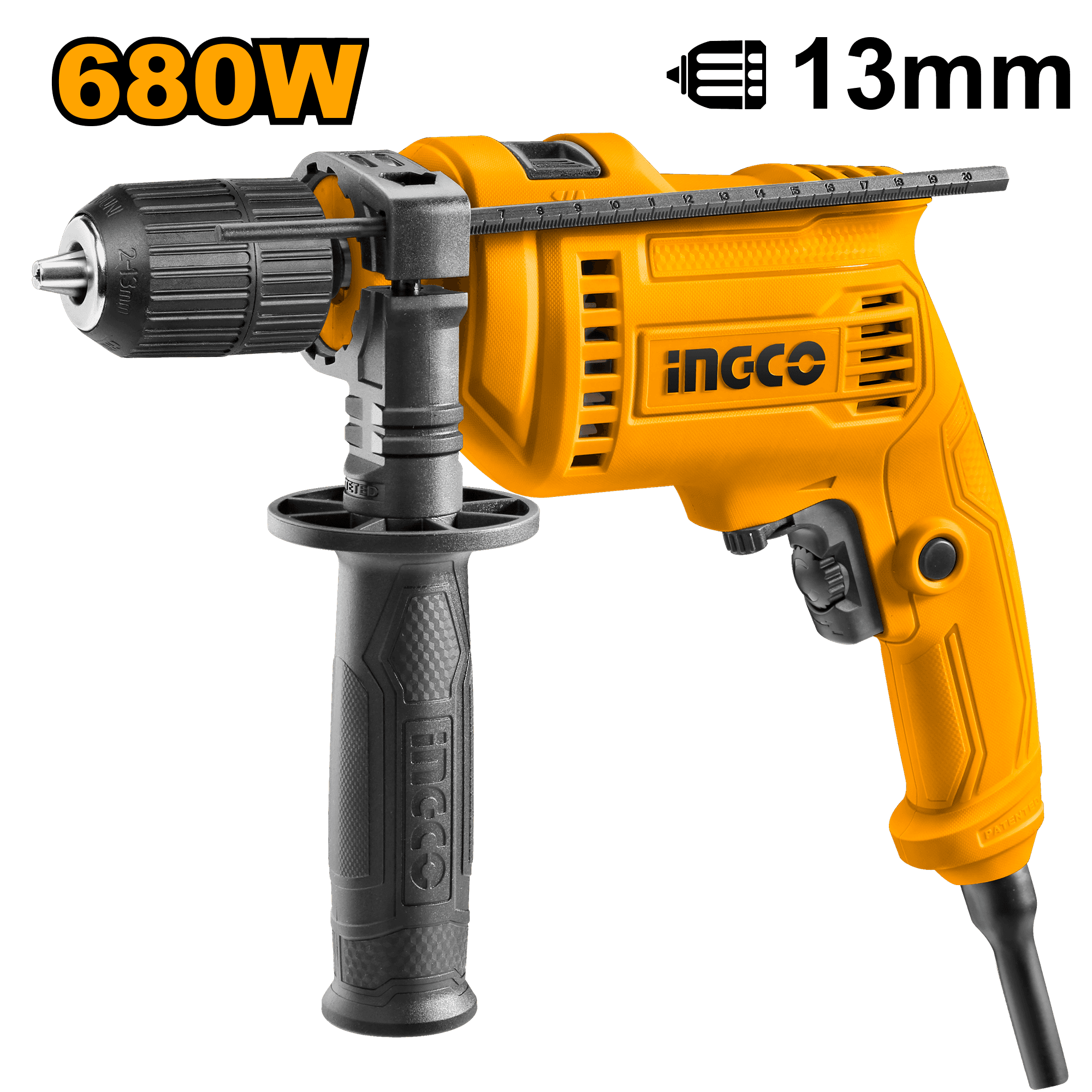 Bormasina 680W cu impact  si mandrina cu cheie