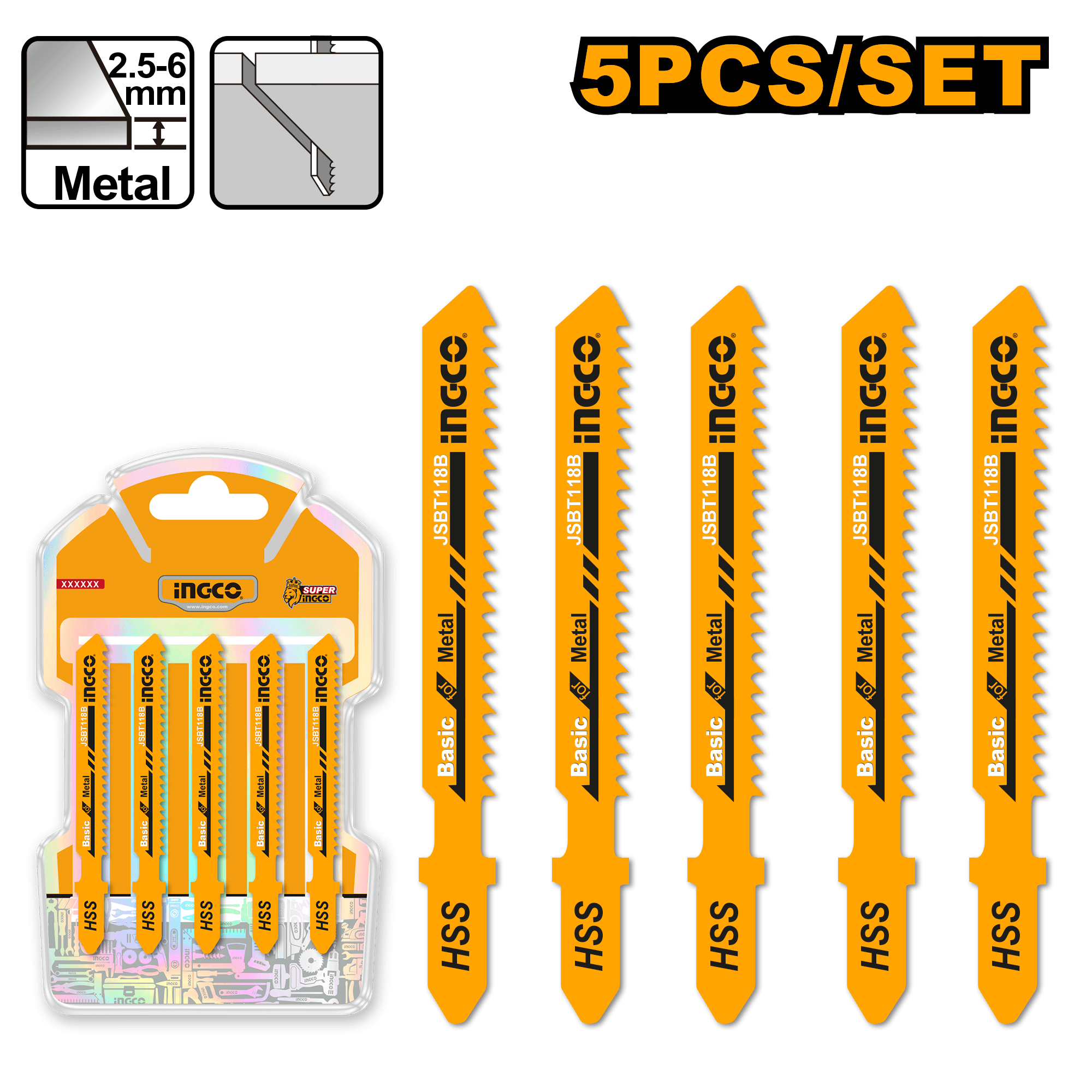 Panze de Pendular pentru Metal Set 5buc
