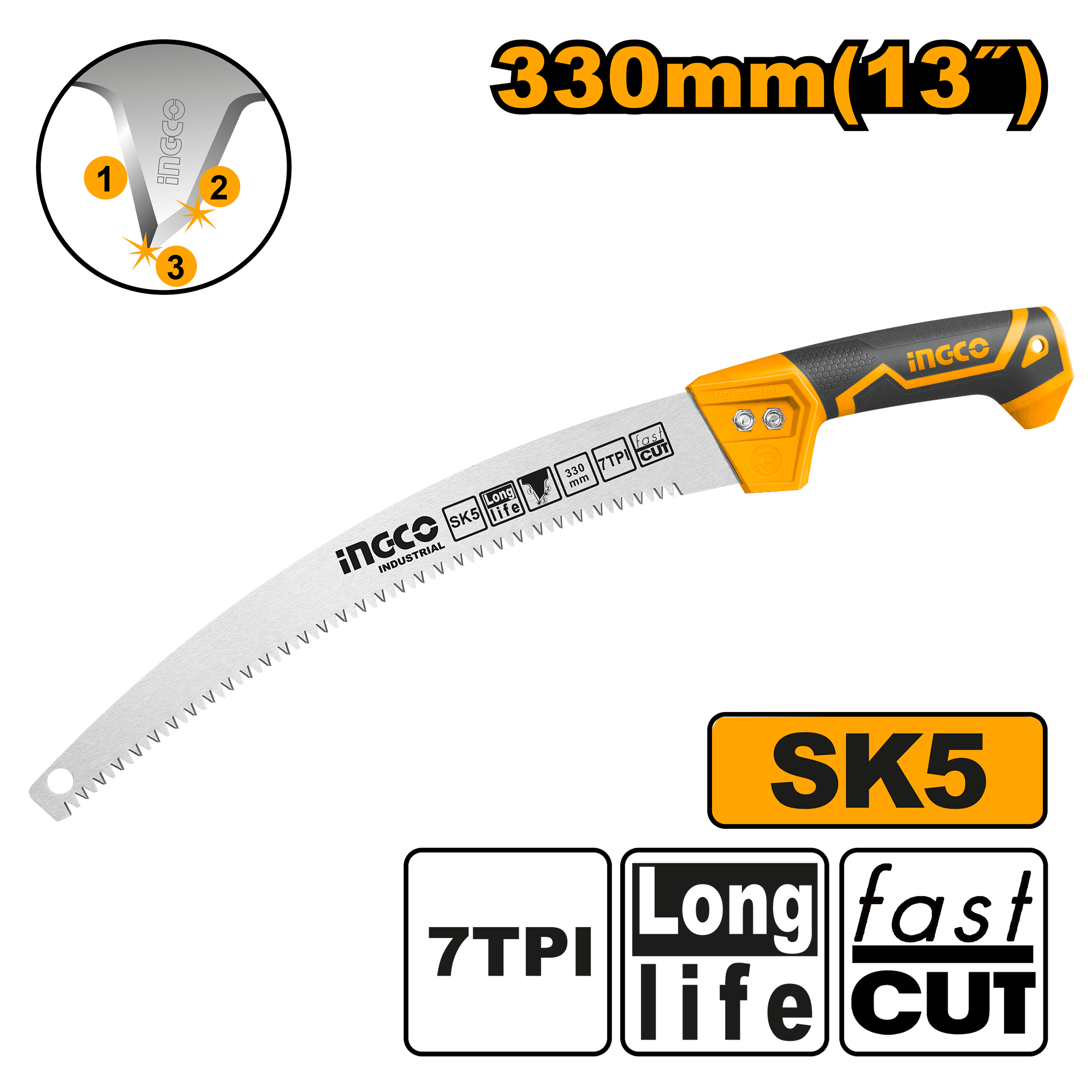 Fierastrau Manual pentru Pomi (pentru Tija) 33cm 