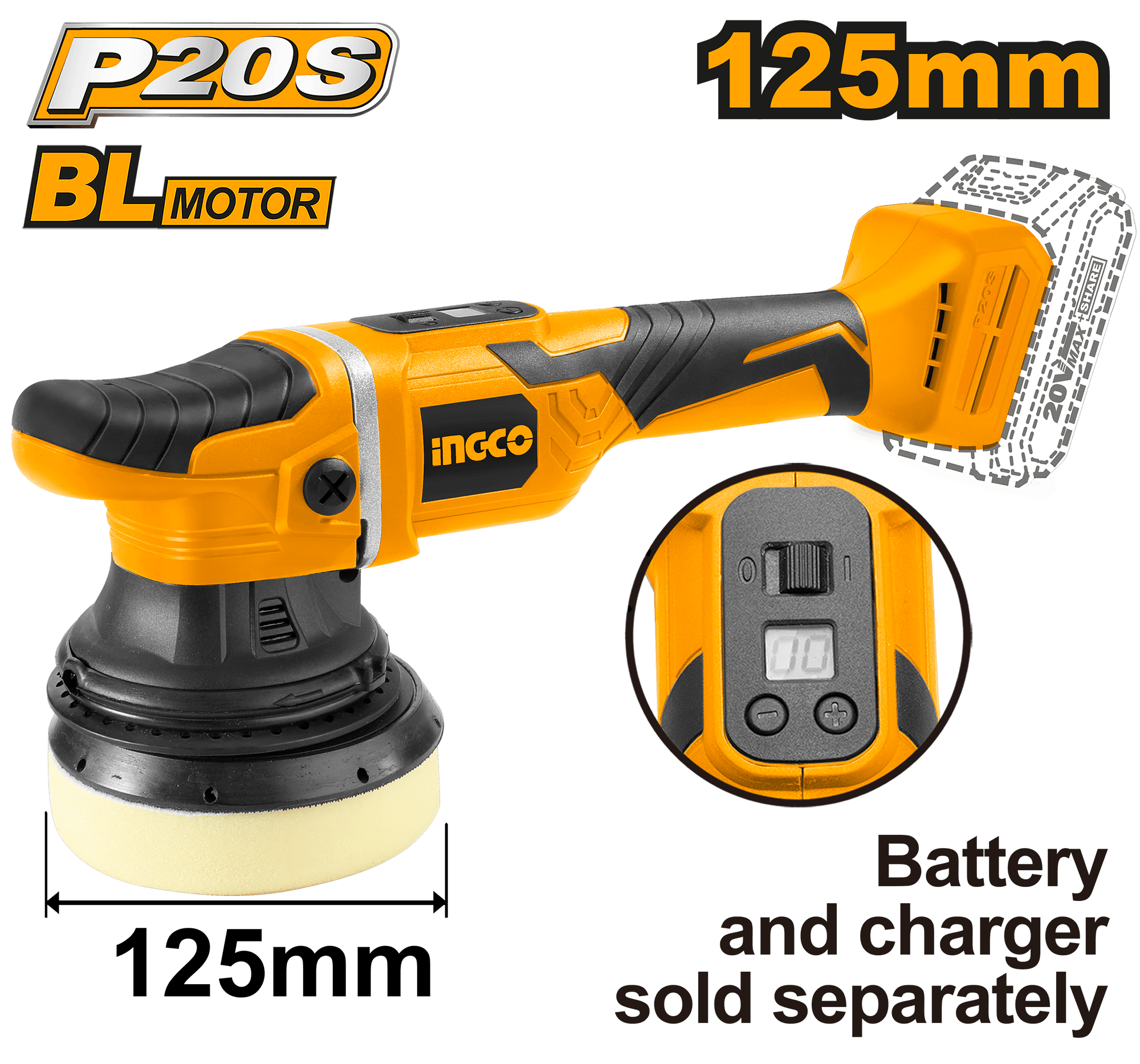 Flex Unghiular pentru POLISH 20v Fara Baterie