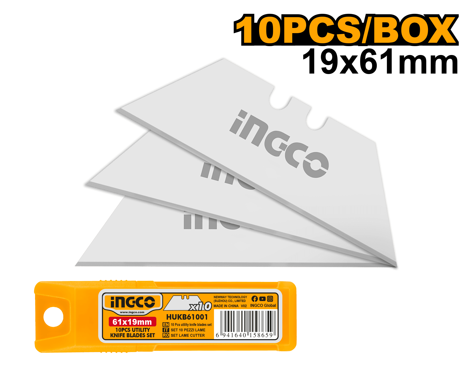 Rezerve Lame Cutter 19x61mm Set 10buc