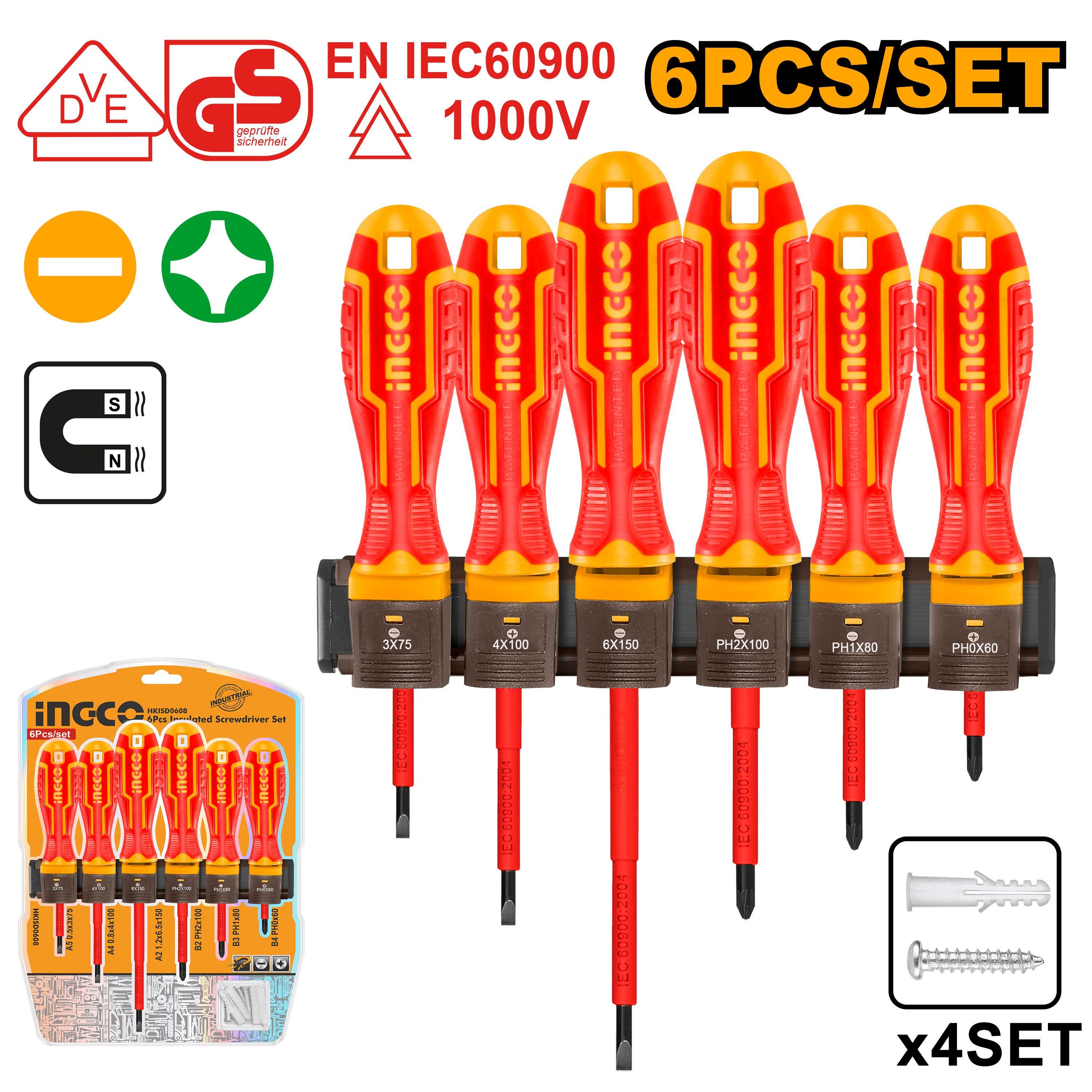 Trusa de Surubelnite pentru Electricieni 6pcs