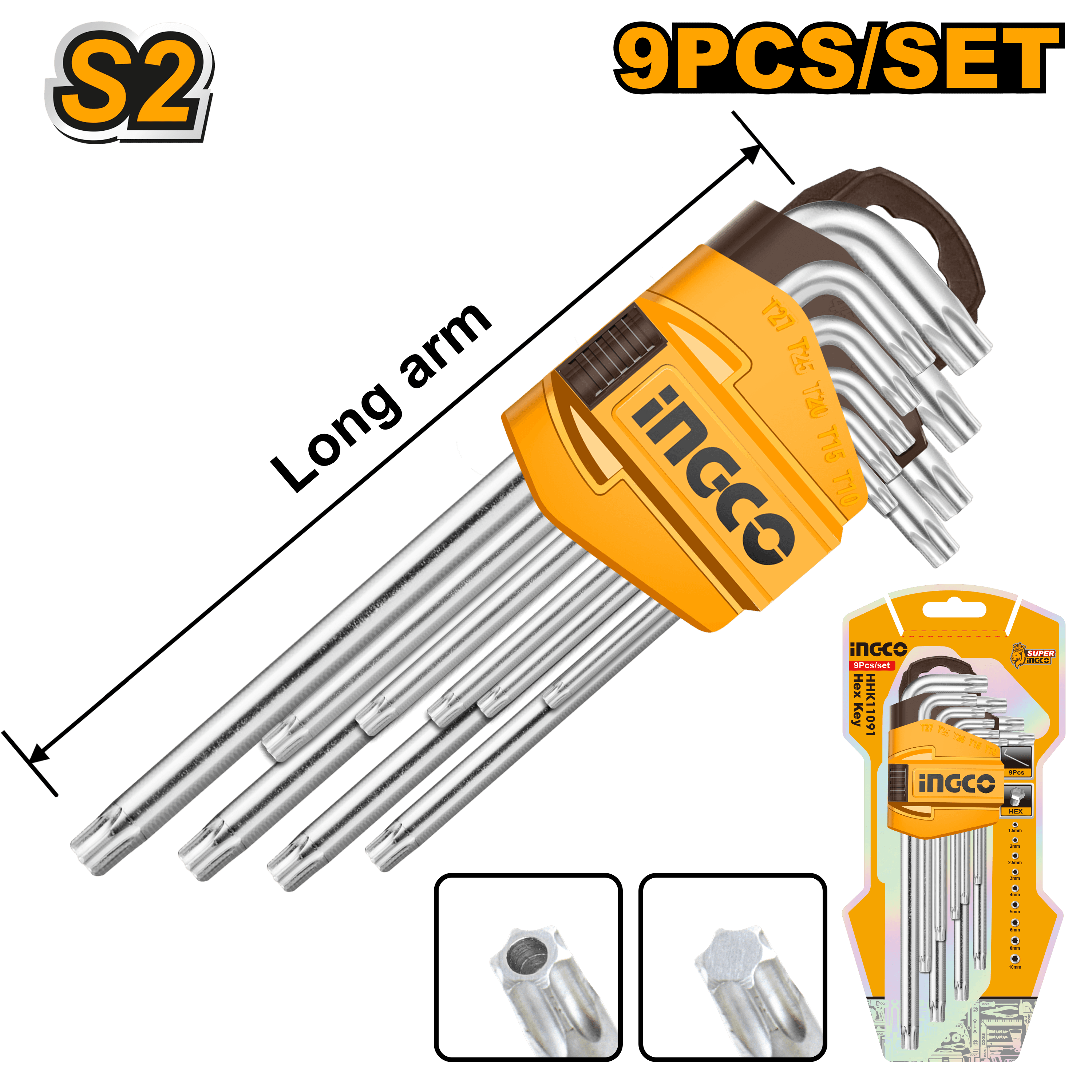 Set de Torx Lung 9pcs