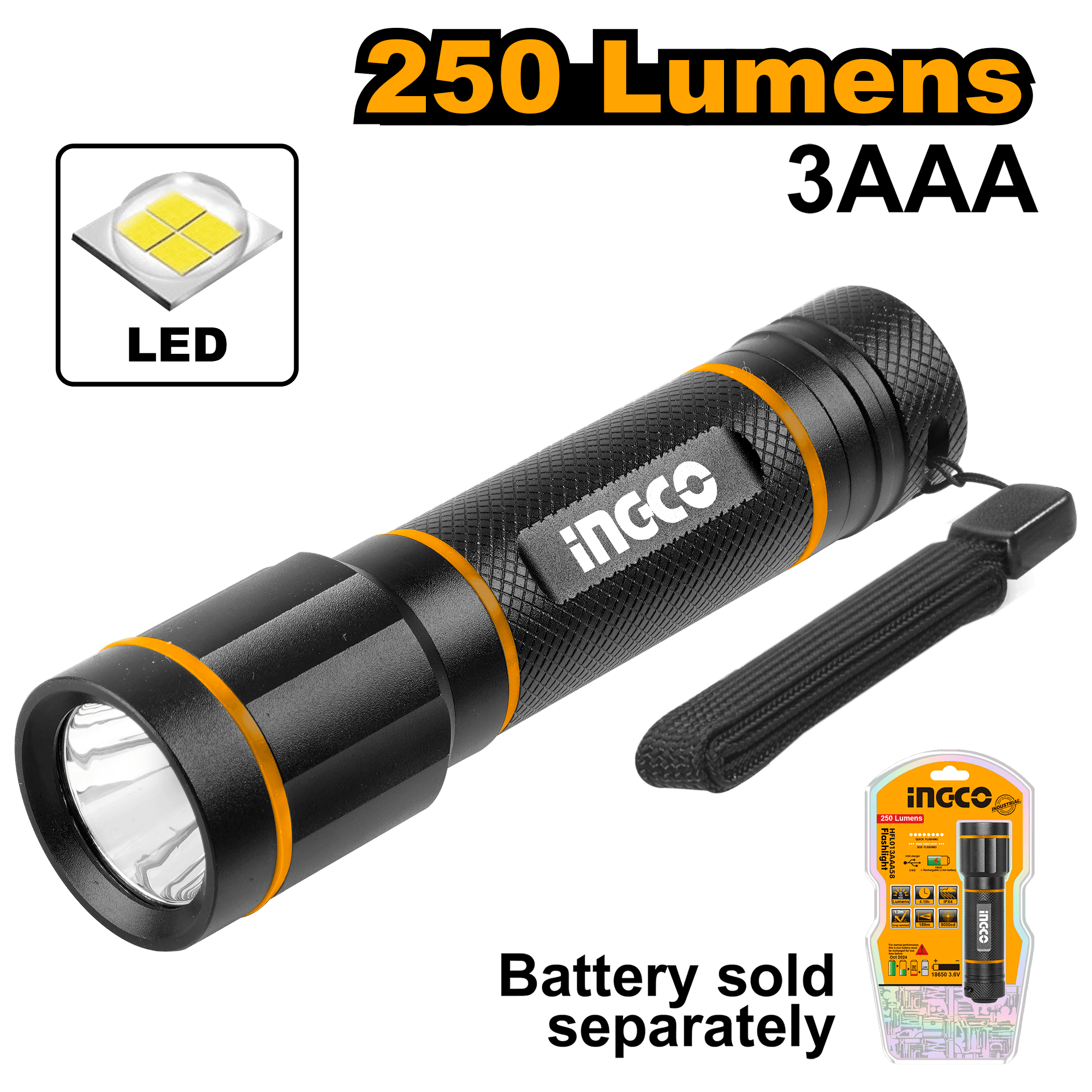 Lanterna cu Led din Aluminiu 250 Lumeni
