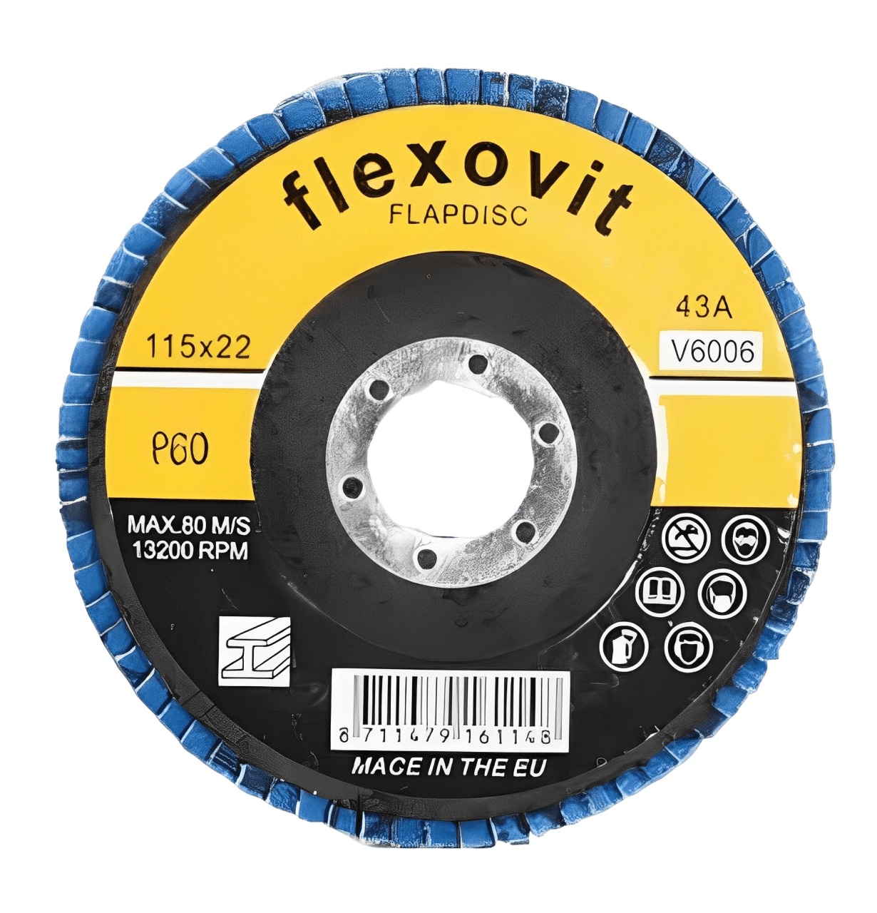 Disc Lamelar Albastru pentru Slefuit 115mm