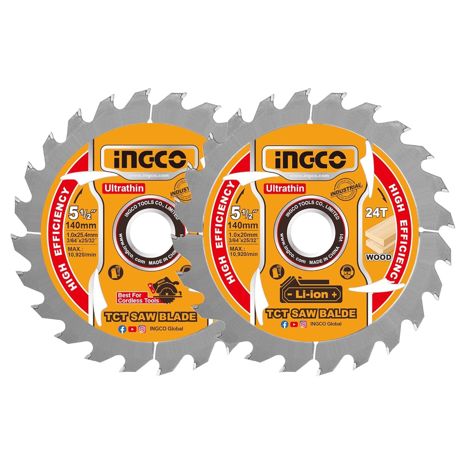 Disc Widia Lemn 140mm Ultra Subtire pentru Circular pe Acumulator