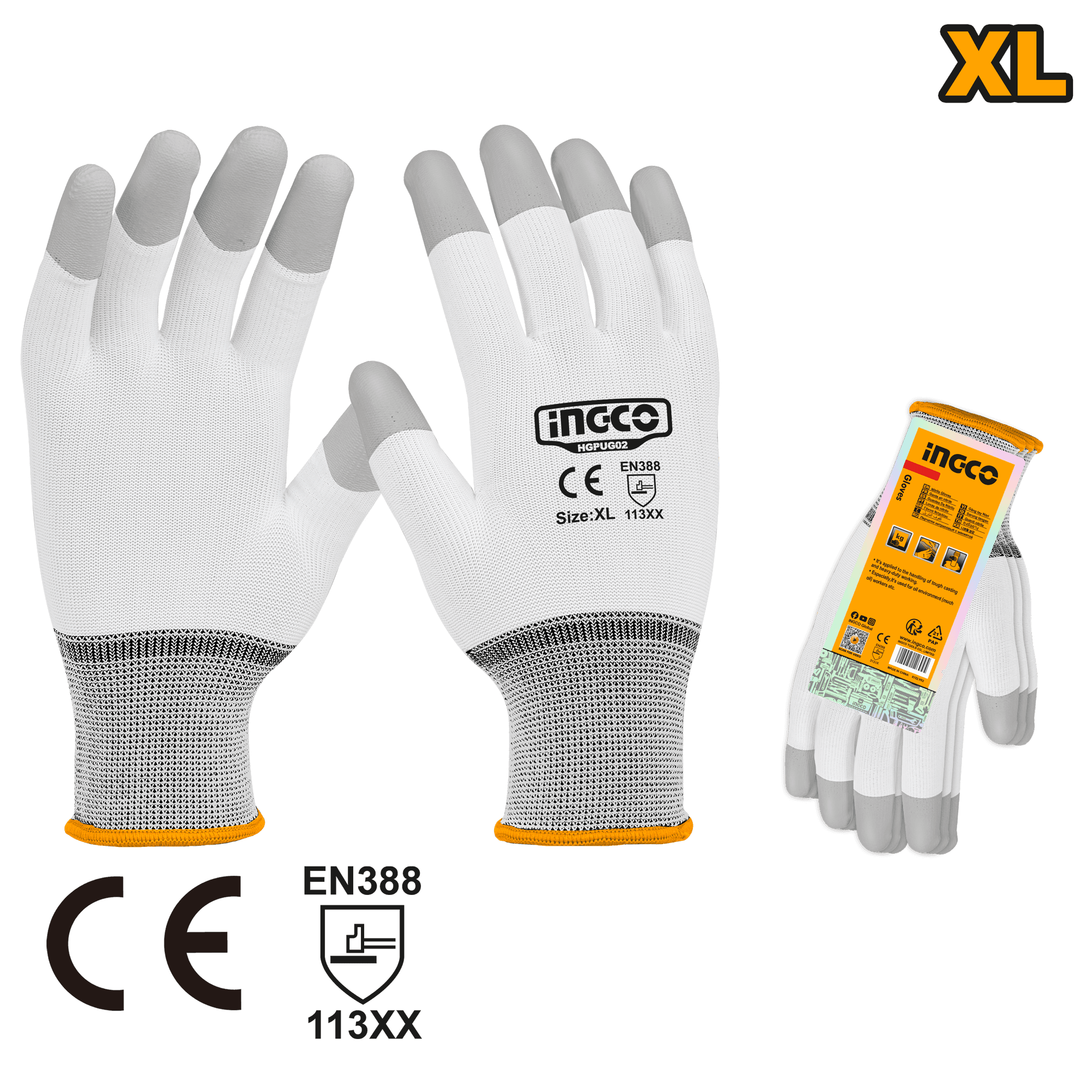 Manusi Protectie 2 Straturi PU XL