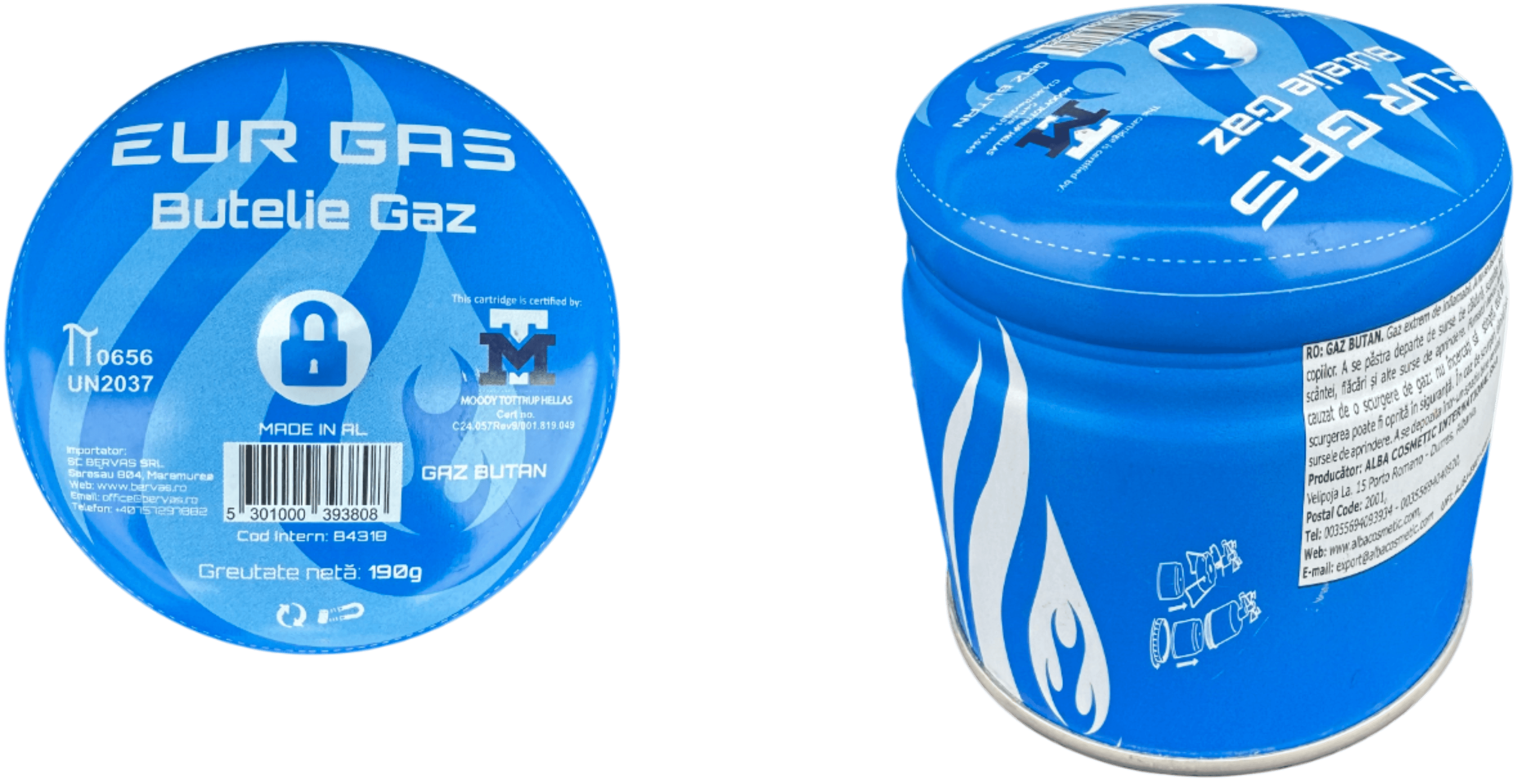 Butelie de Gaz 190Gr