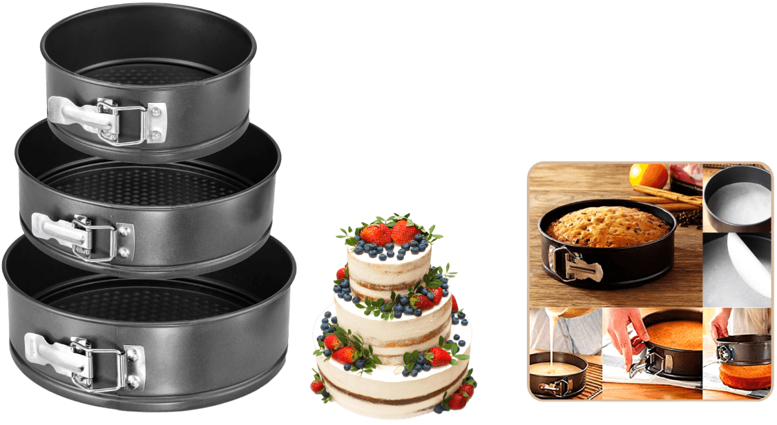 Set 3 Forme Rotunde Tort