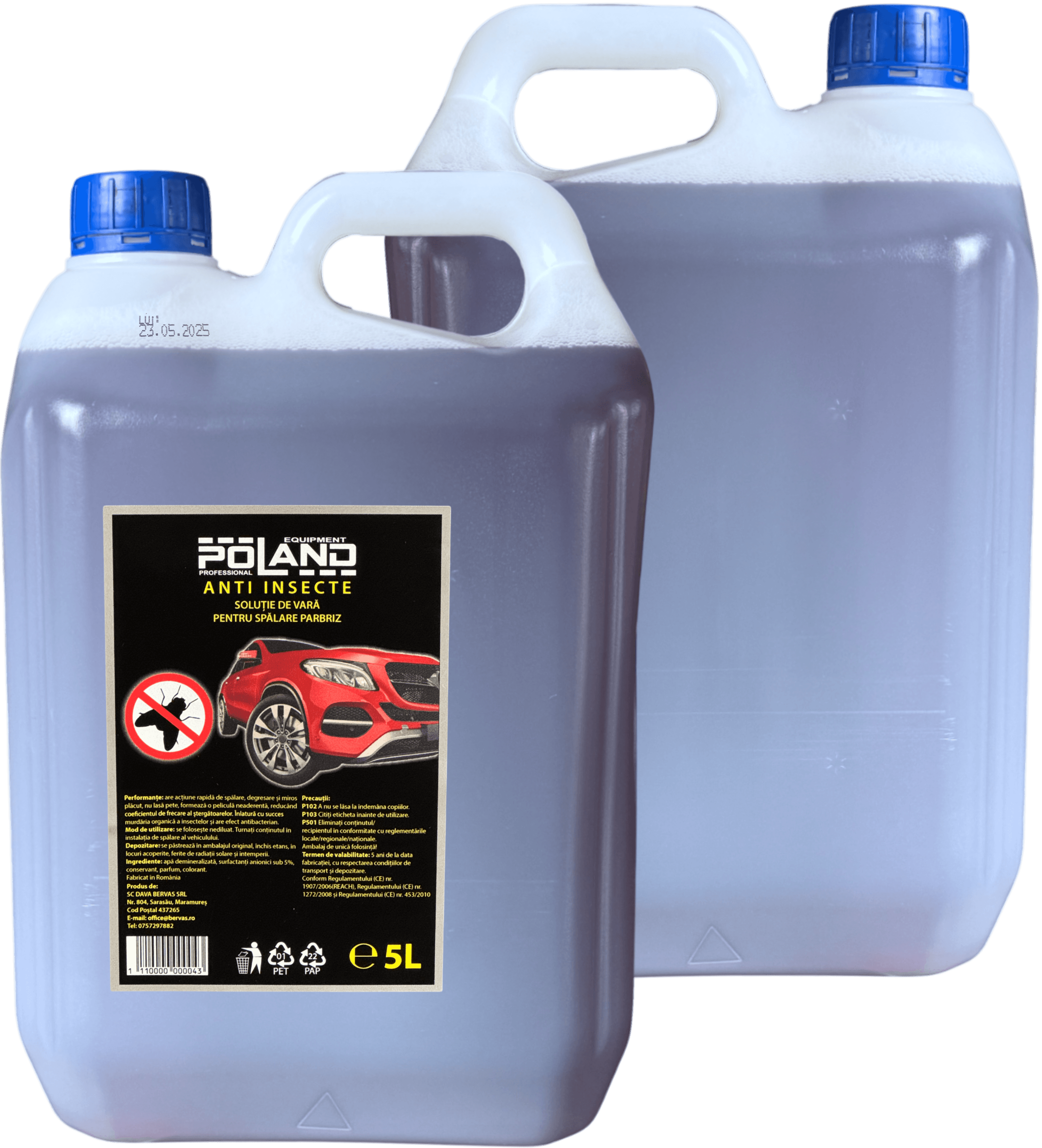 Solutie pentru Parbriz de Vara Anti-Insecte 5L