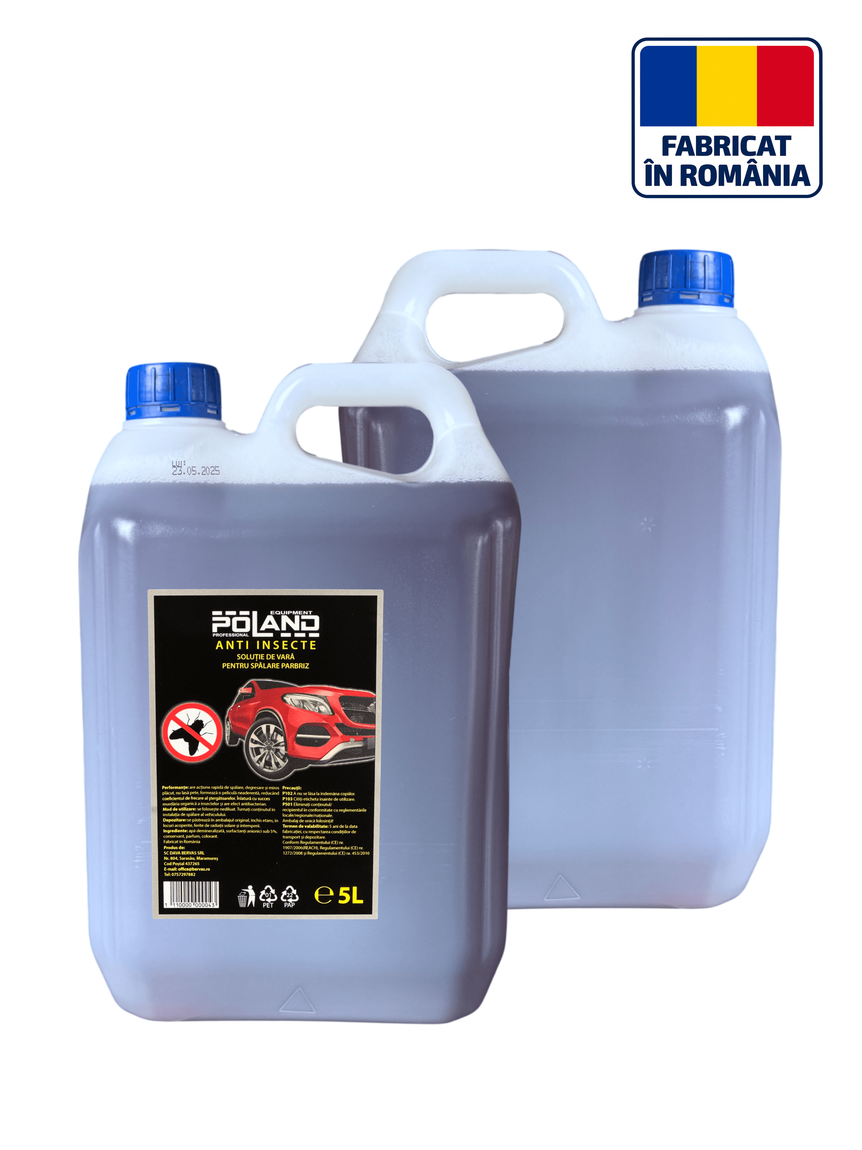Solutie pentru Parbriz de Vara Anti-Insecte 5L