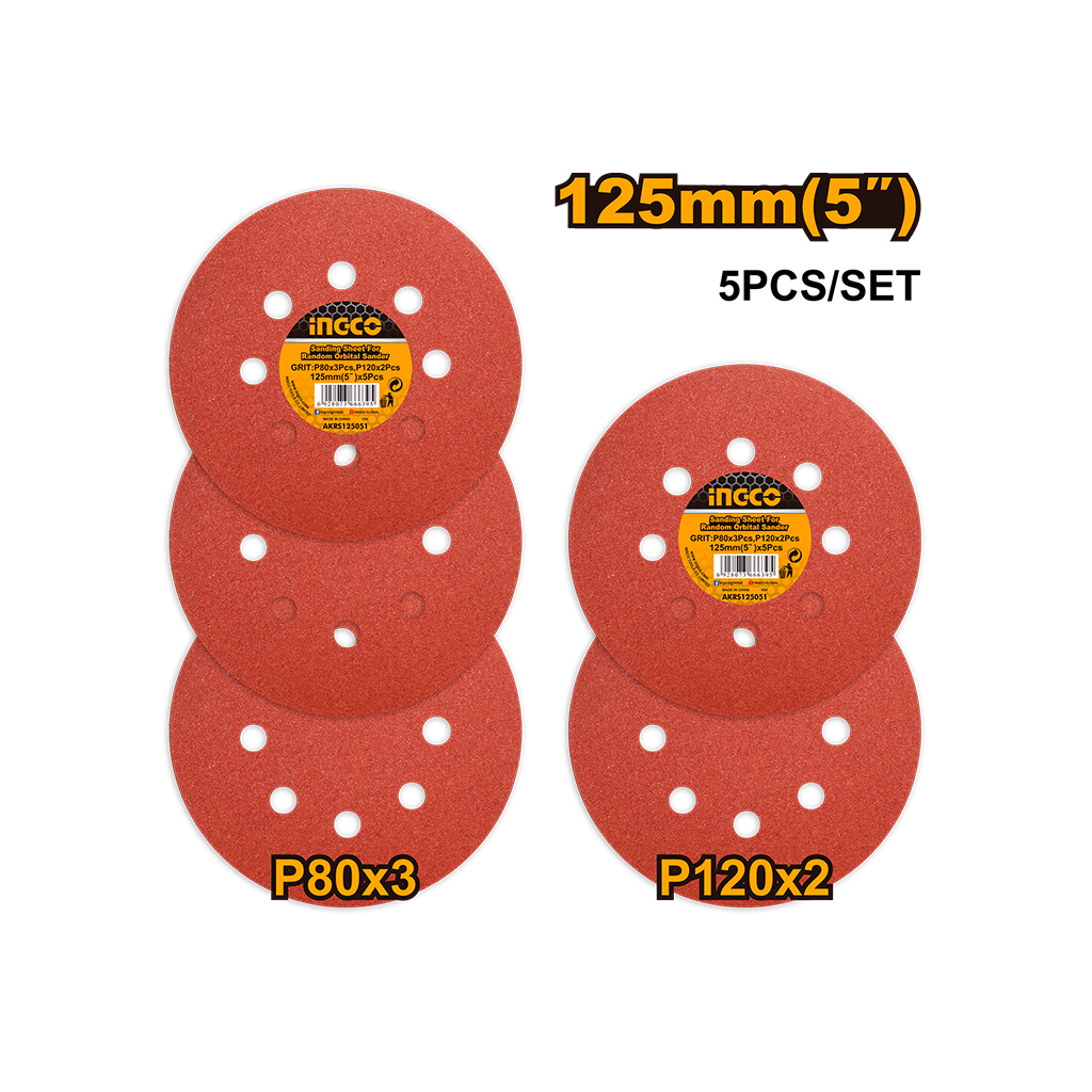 Smirghel 125mm Set 5buc