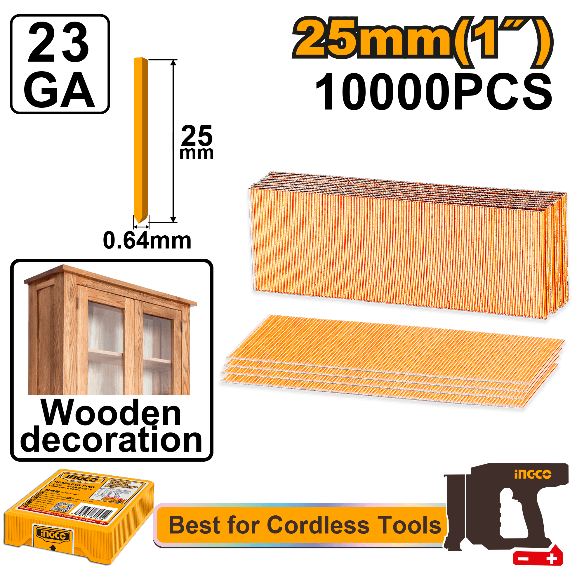 Cuie de Lemn fara Cap pentru Pistol Electric 