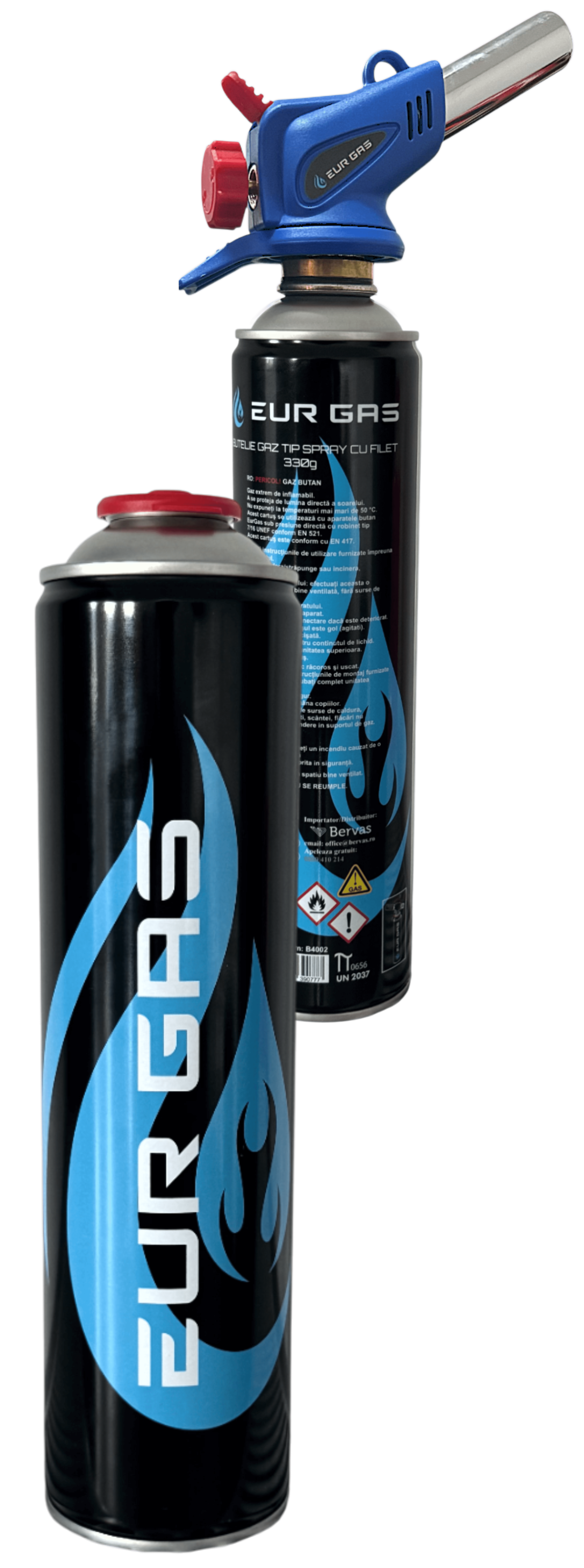 Butelie de Gaz Tip Spray cu Filet EurGas