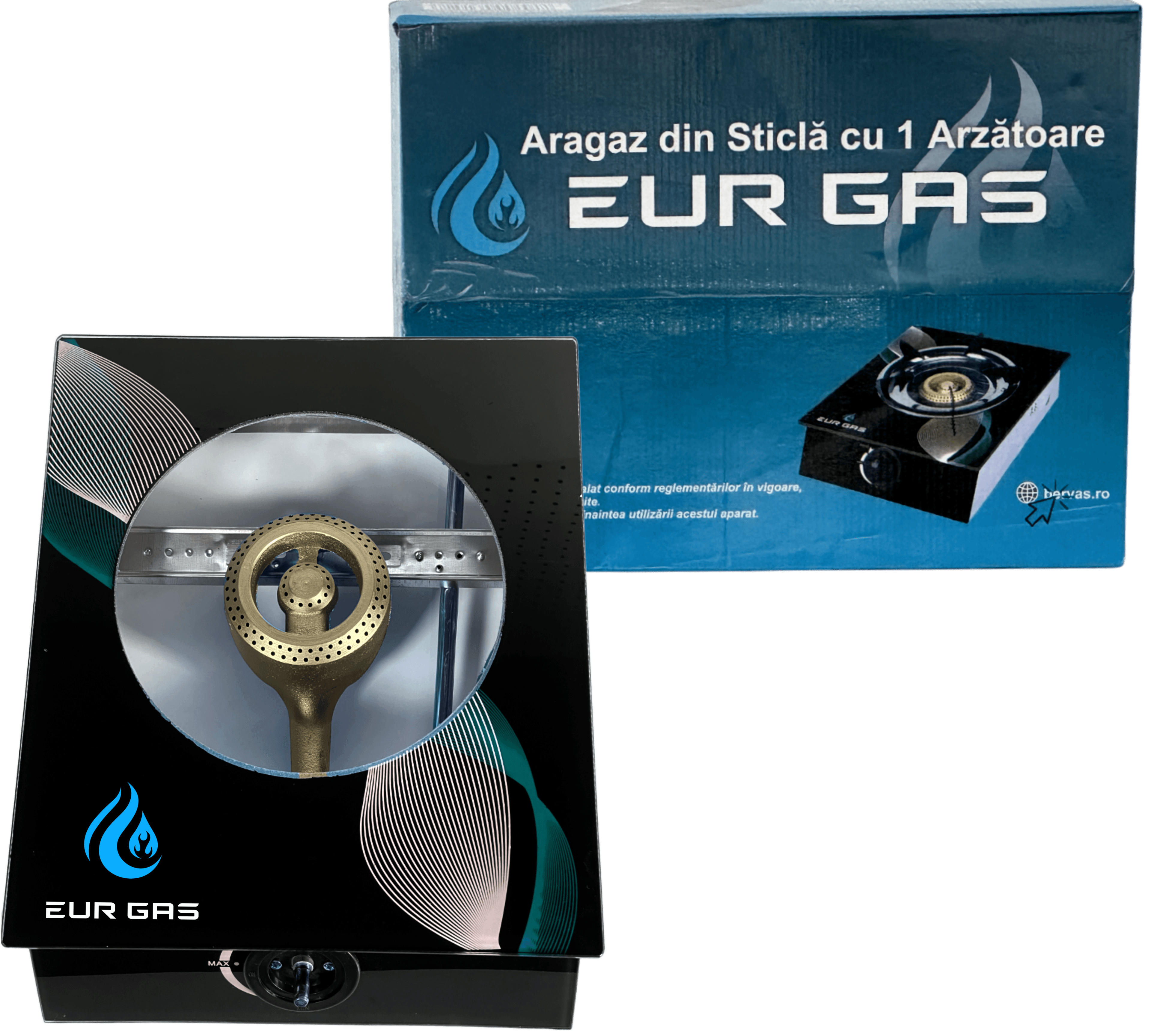 Aragaz din Sticla EurGas cu 1 Arzător