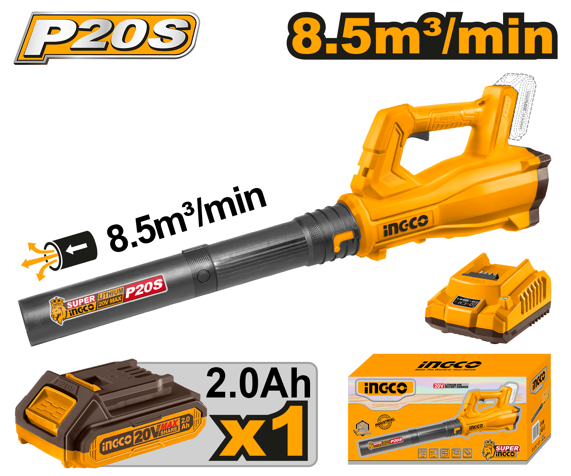 Suflanta Frunze 20V cu 1 Acumulator