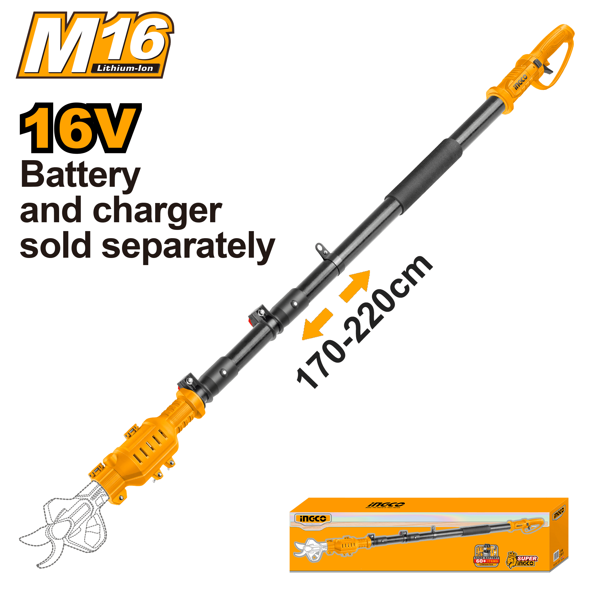 Tija Telescopica pentru Foarfeca Pomi 16V