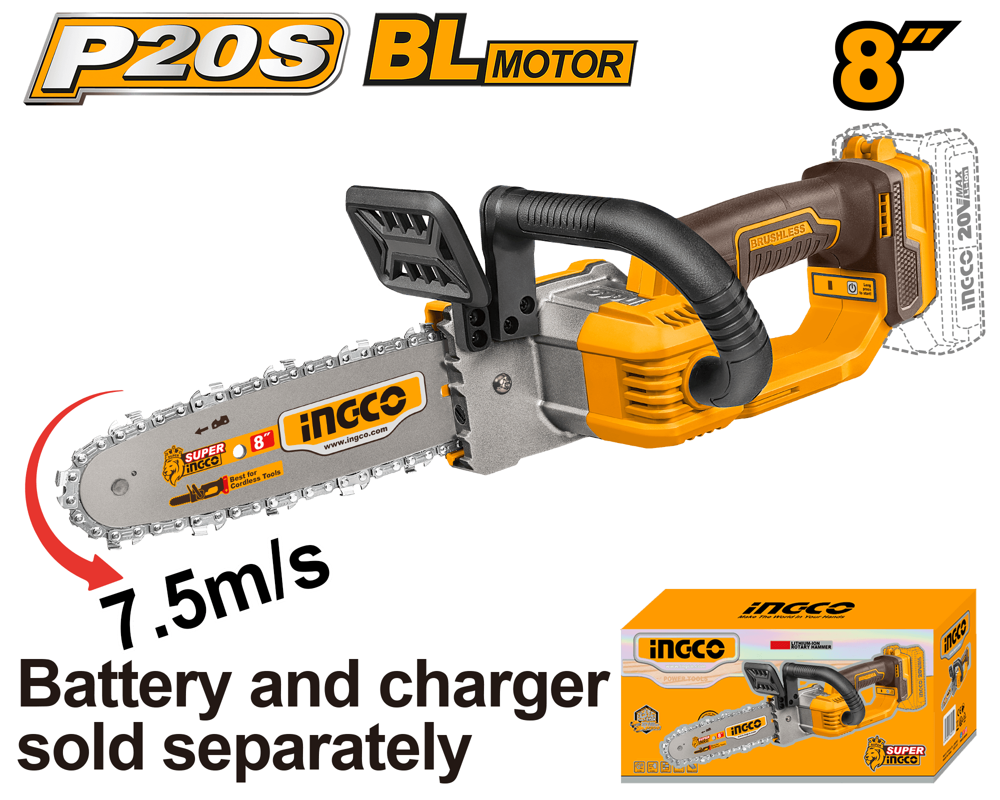 Fierastrau de Mana 20V 20cm (8”) Fara Baterie