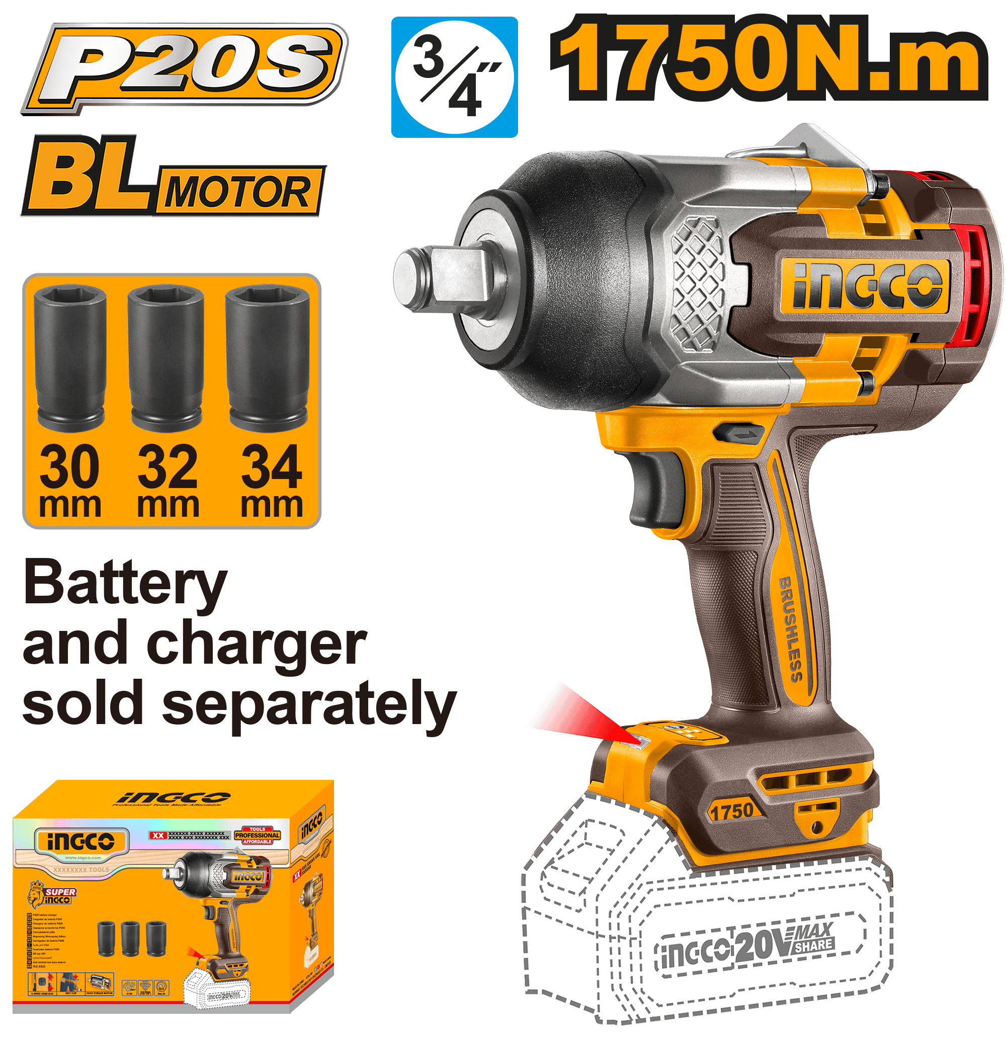 Filetanta cu Impact 20V 1750Nm