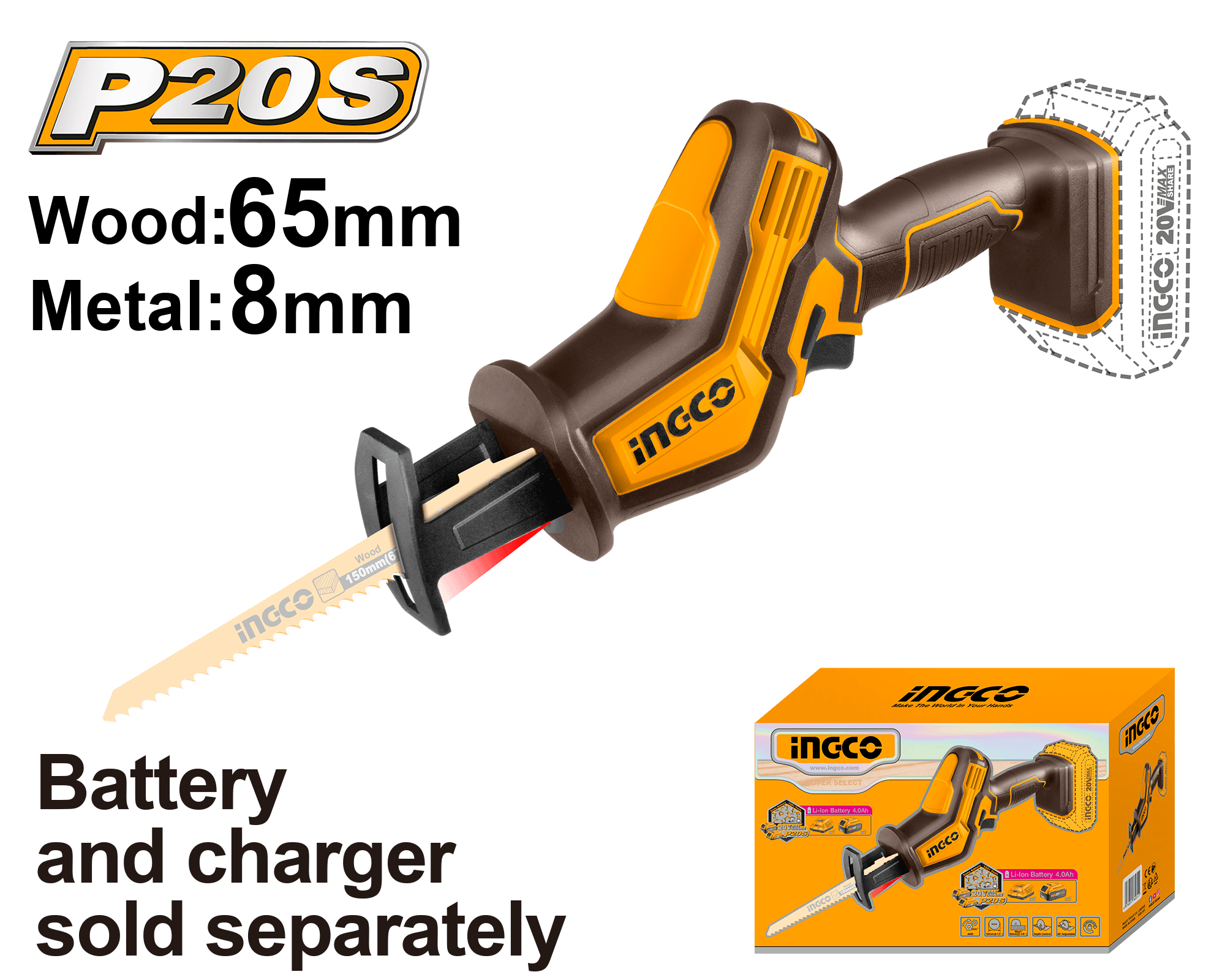 Fierastrau Sabie 20V Vertical