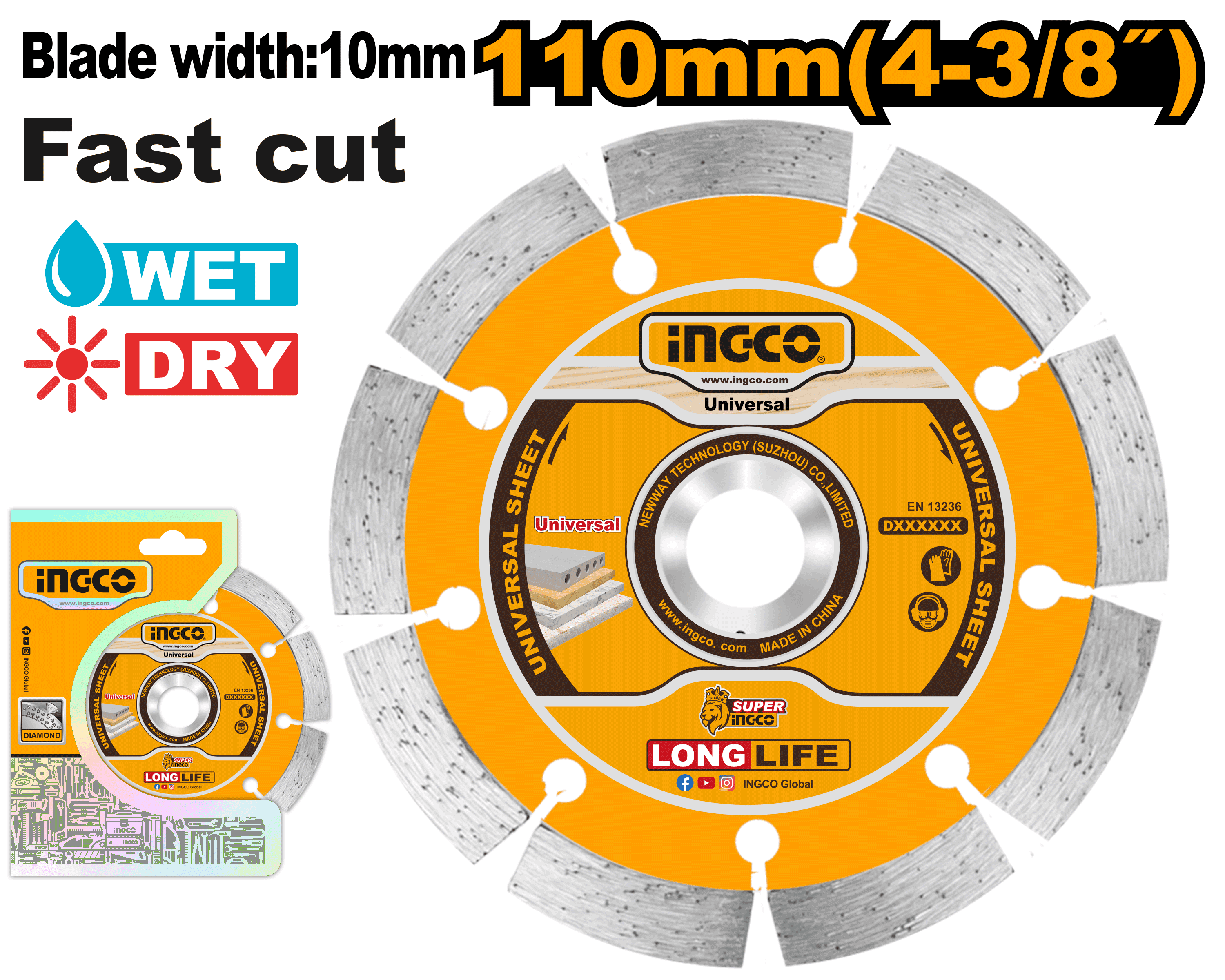 Disc Diamantat Segmentat 110mm