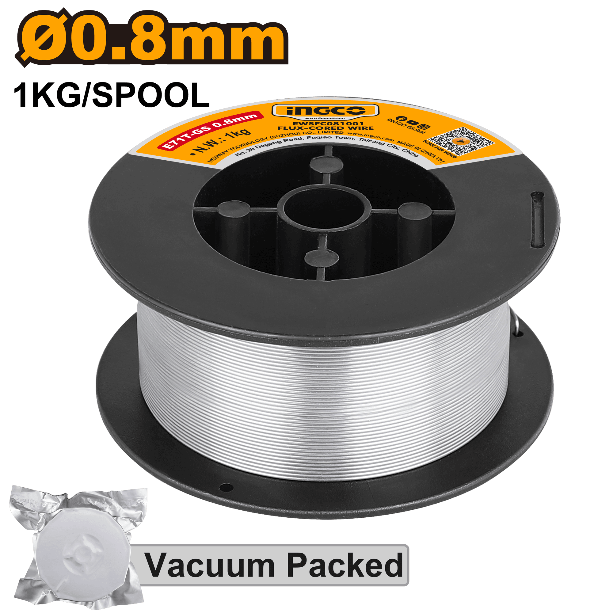 Fir pentru Sudura MIG 0.8mm 1Kg compatibil cu Aparatele Ingco