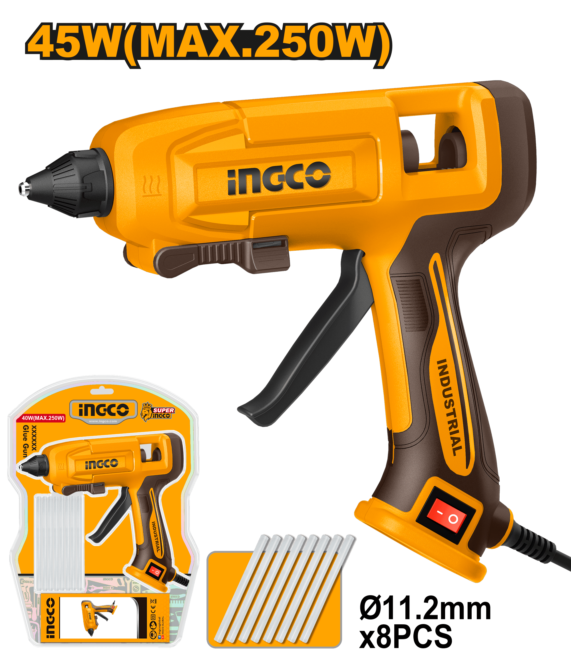 Pistol Lipit Plastic 45-250W