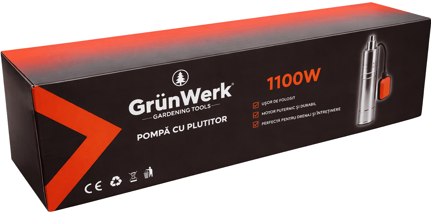 Pompa Inox cu Snec 1.1kw cu Plutitor GW image