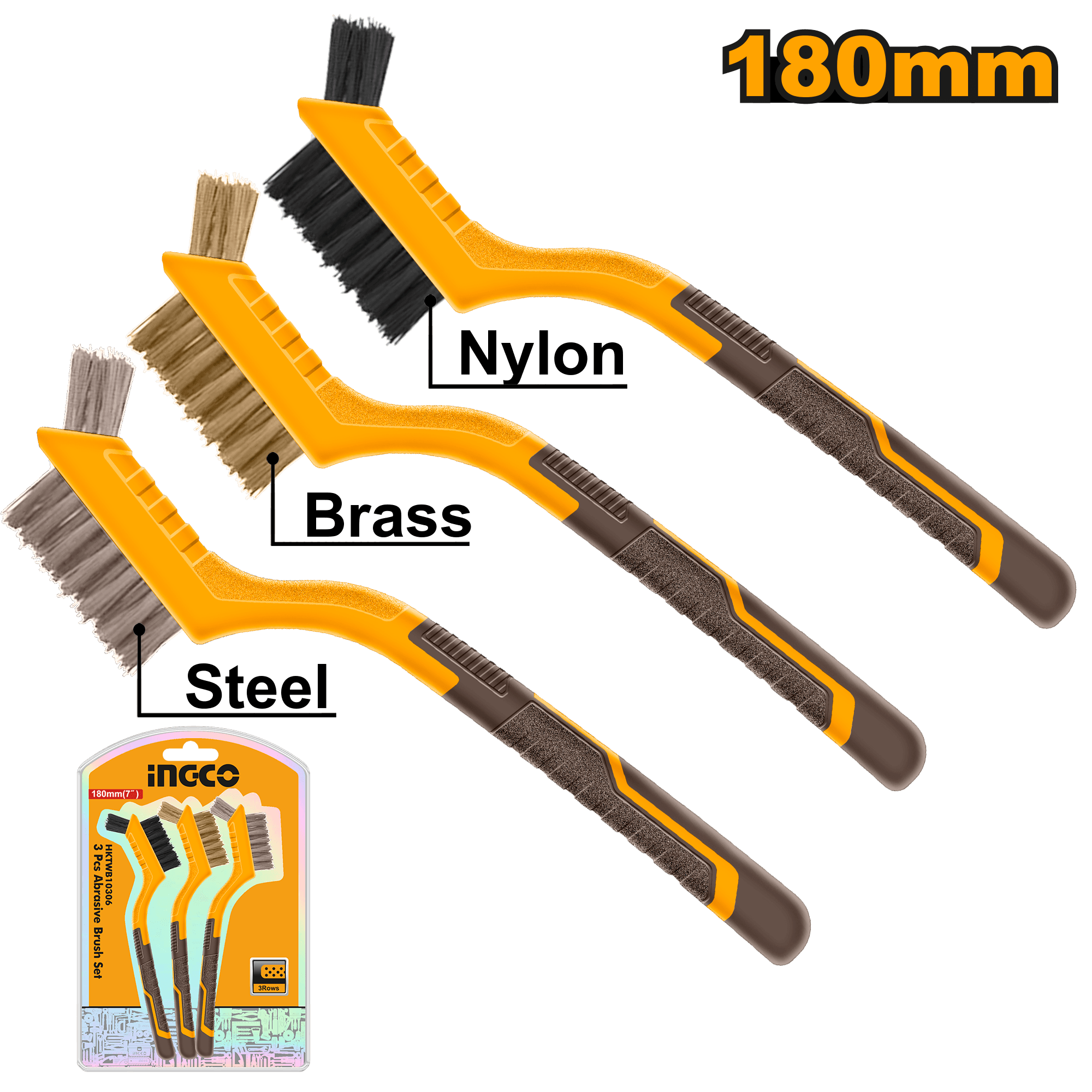 Perii Abrazive Set 3buc 