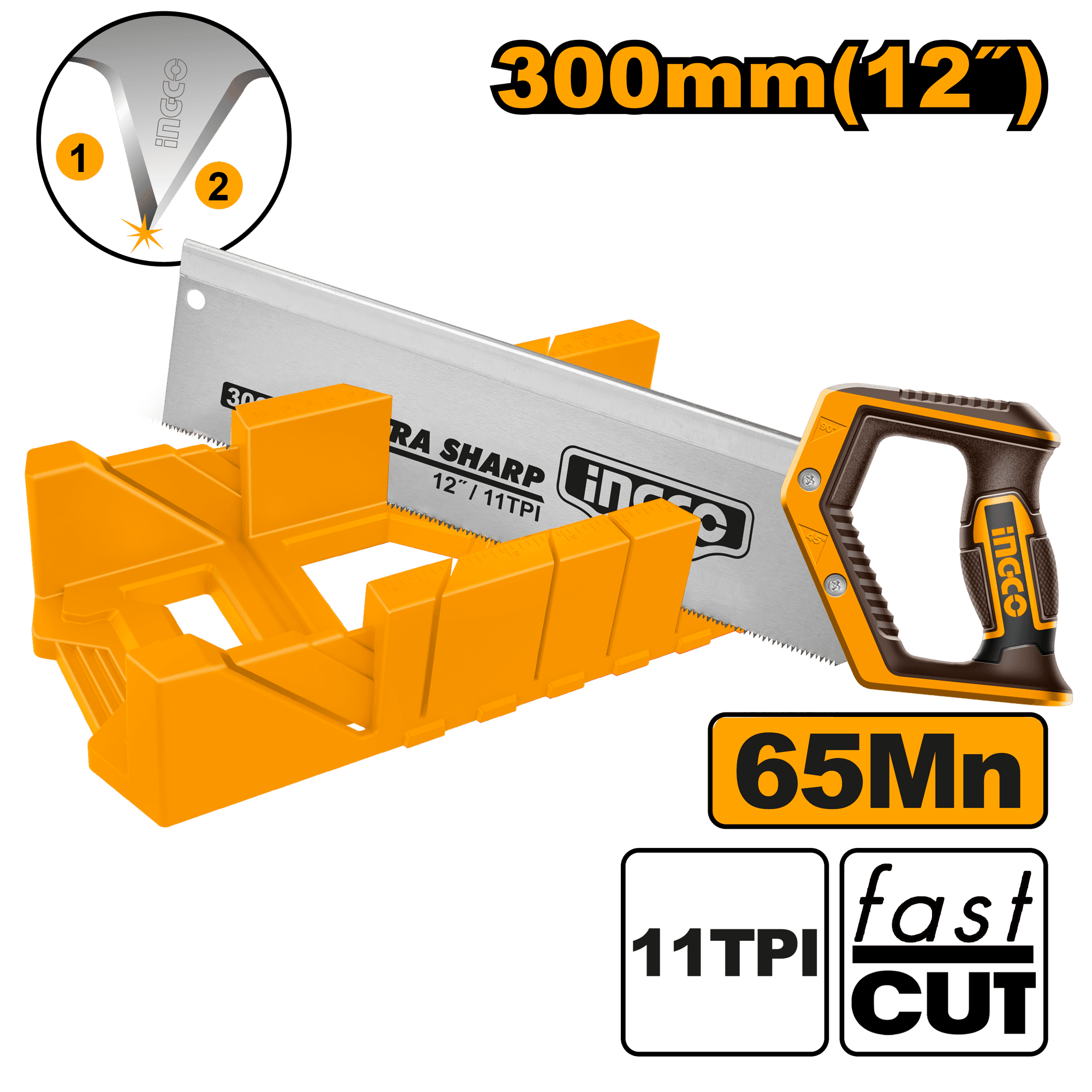 Fierastrau Manual 30cm cu Suport Pentru Taiere in Unghi