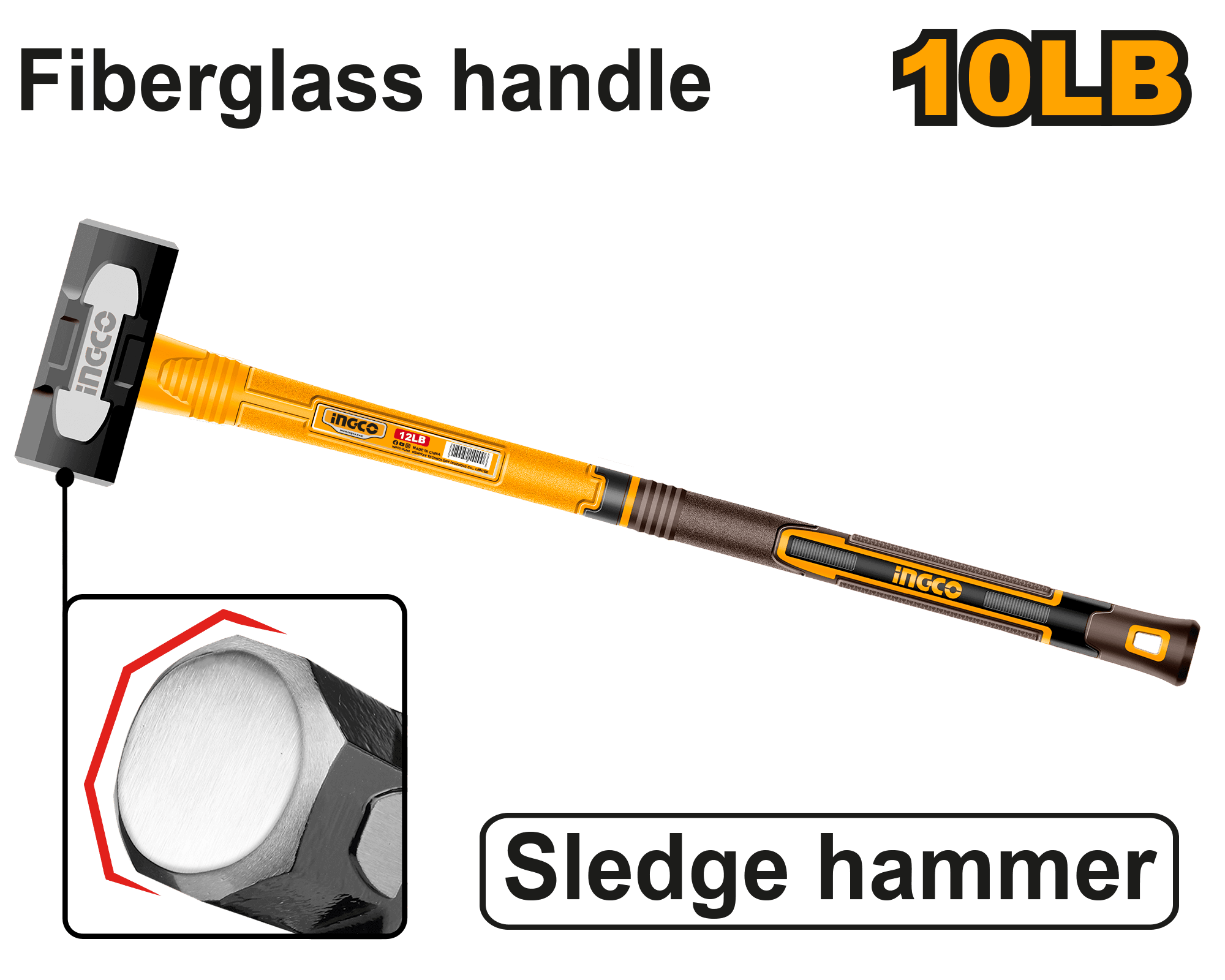 Baros cu Maner de Fibra 4.5kg