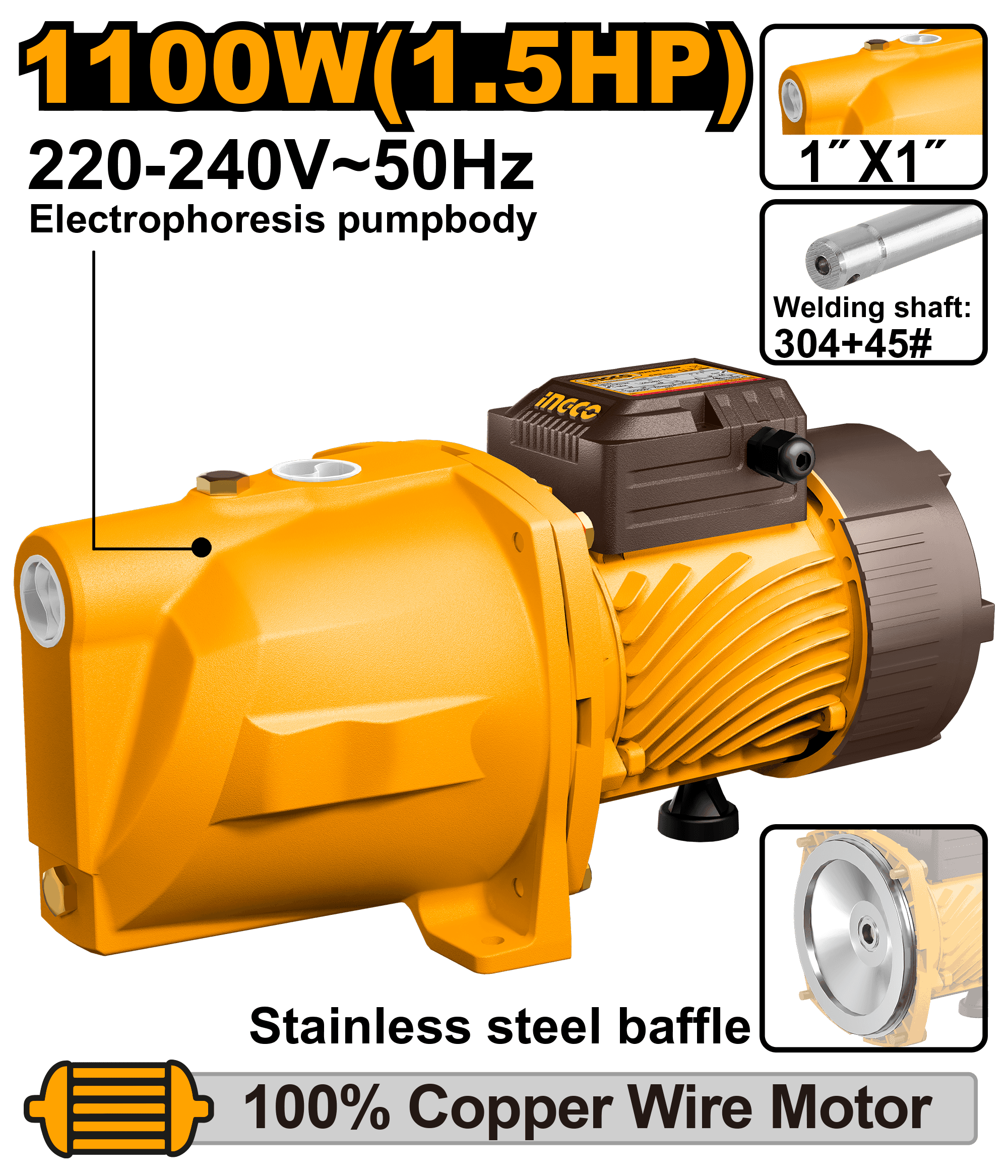 Pompa Apa Jet (Hidrofor) 1100W image