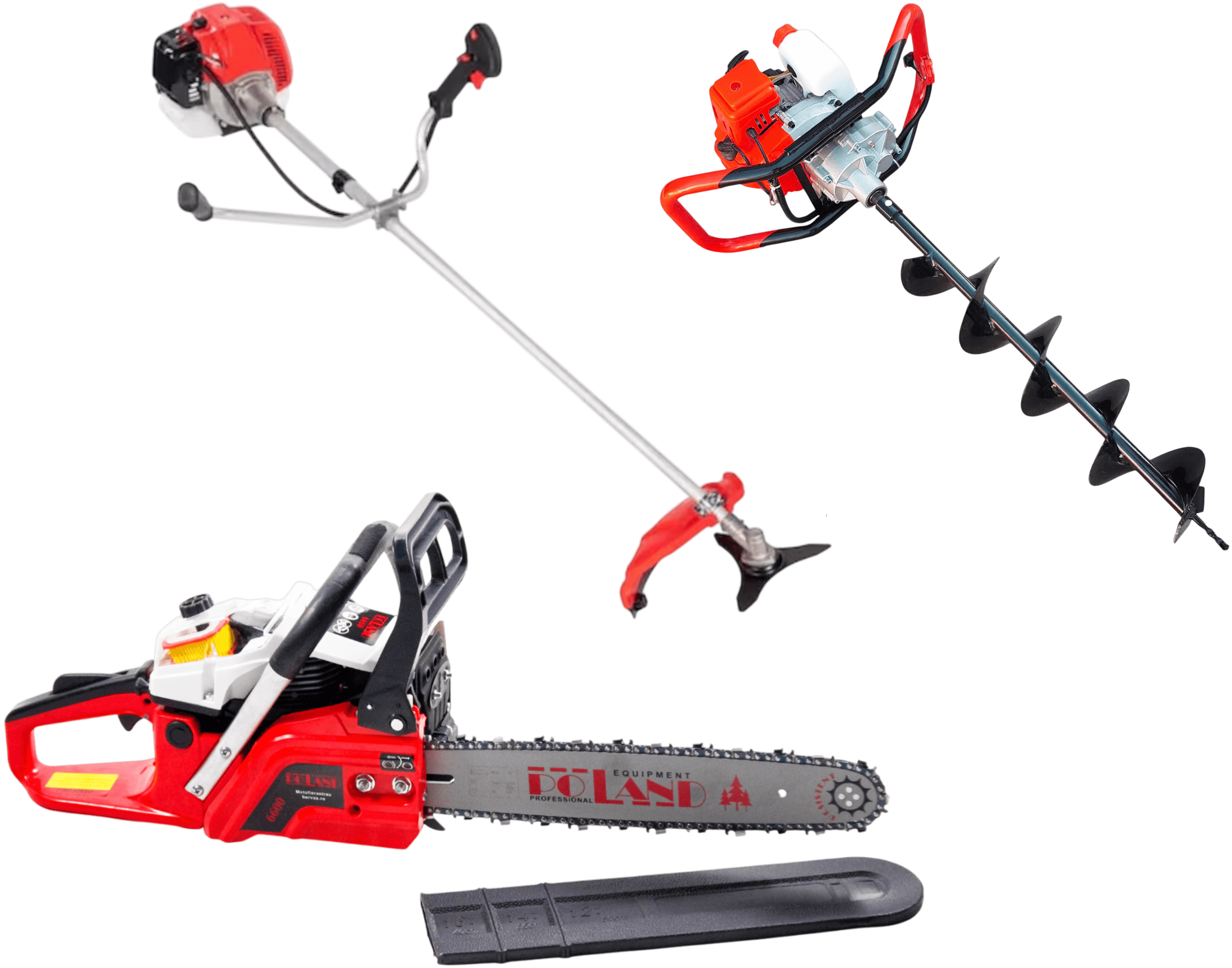 Motocoase, Motofierăstraie și Motoforeze (P)