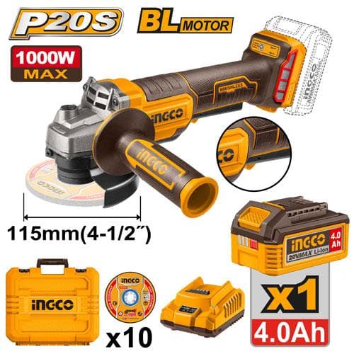 Flex Unghiular 20V 115mm 1000W cu 1 Acumulator 4Ah