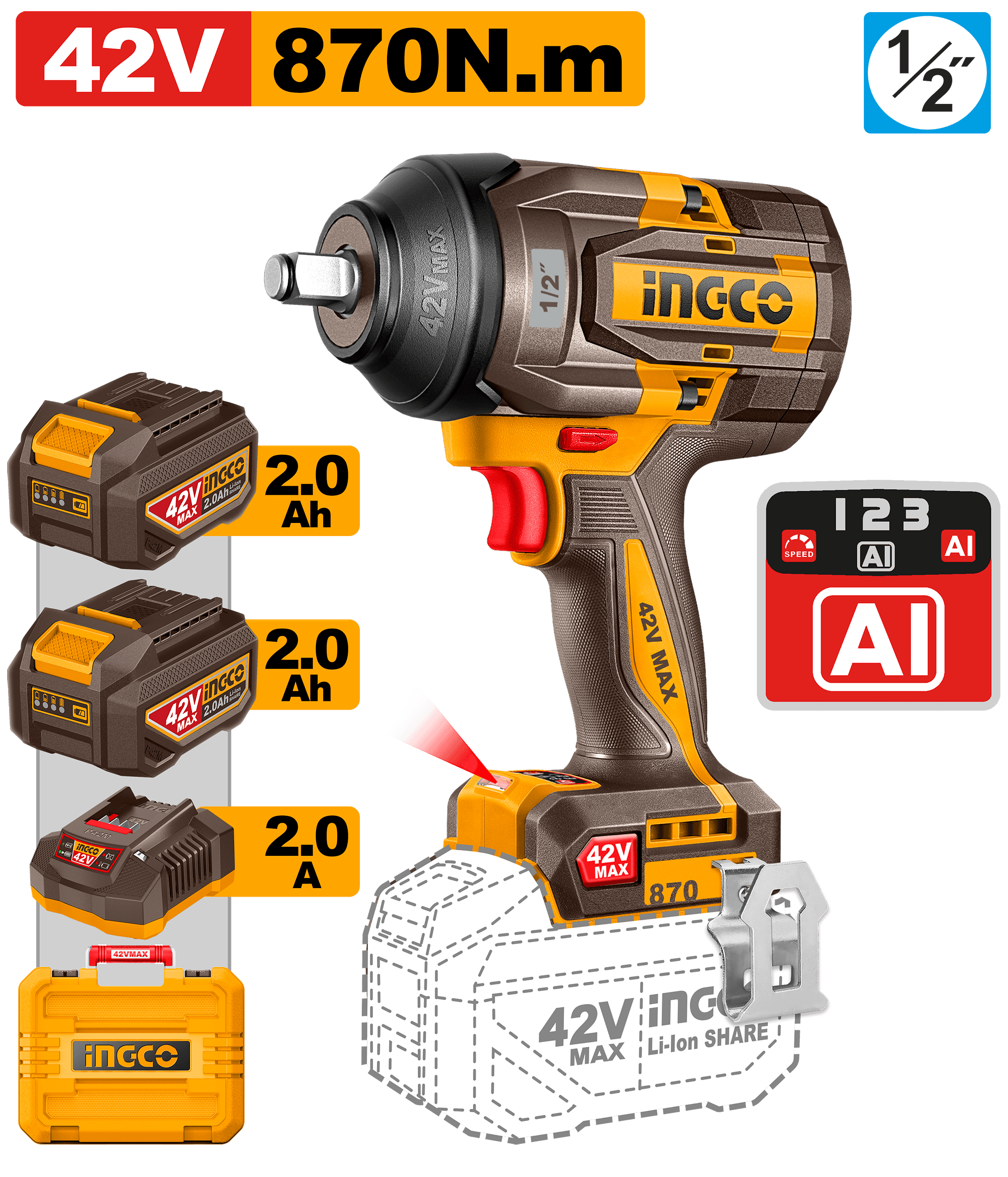 Filetanta 42V 1/2 850 Nm cu Inteligenta Artificiala
