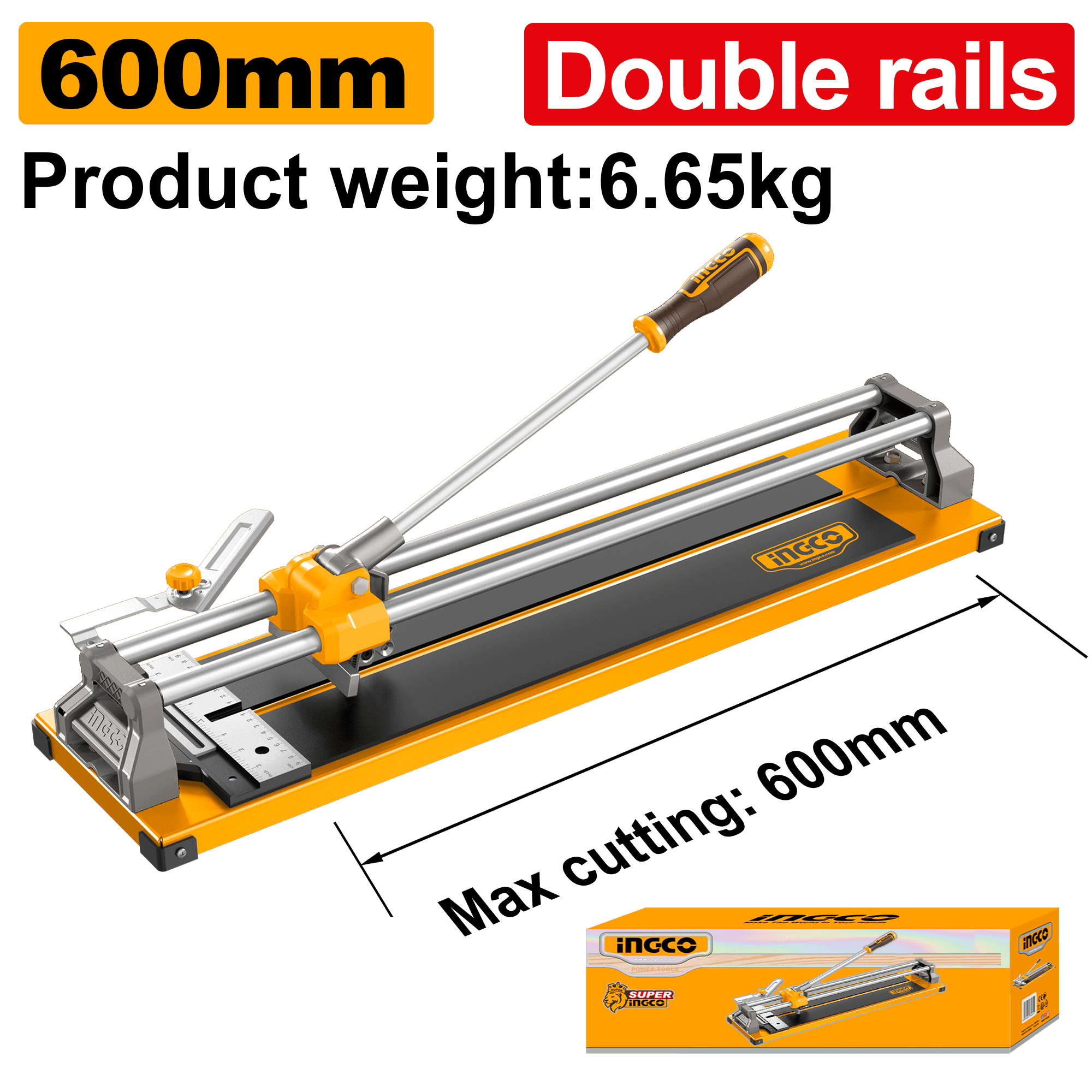 Aparat Taiat Gresie 600mm cu Ghidaj Unghi 45