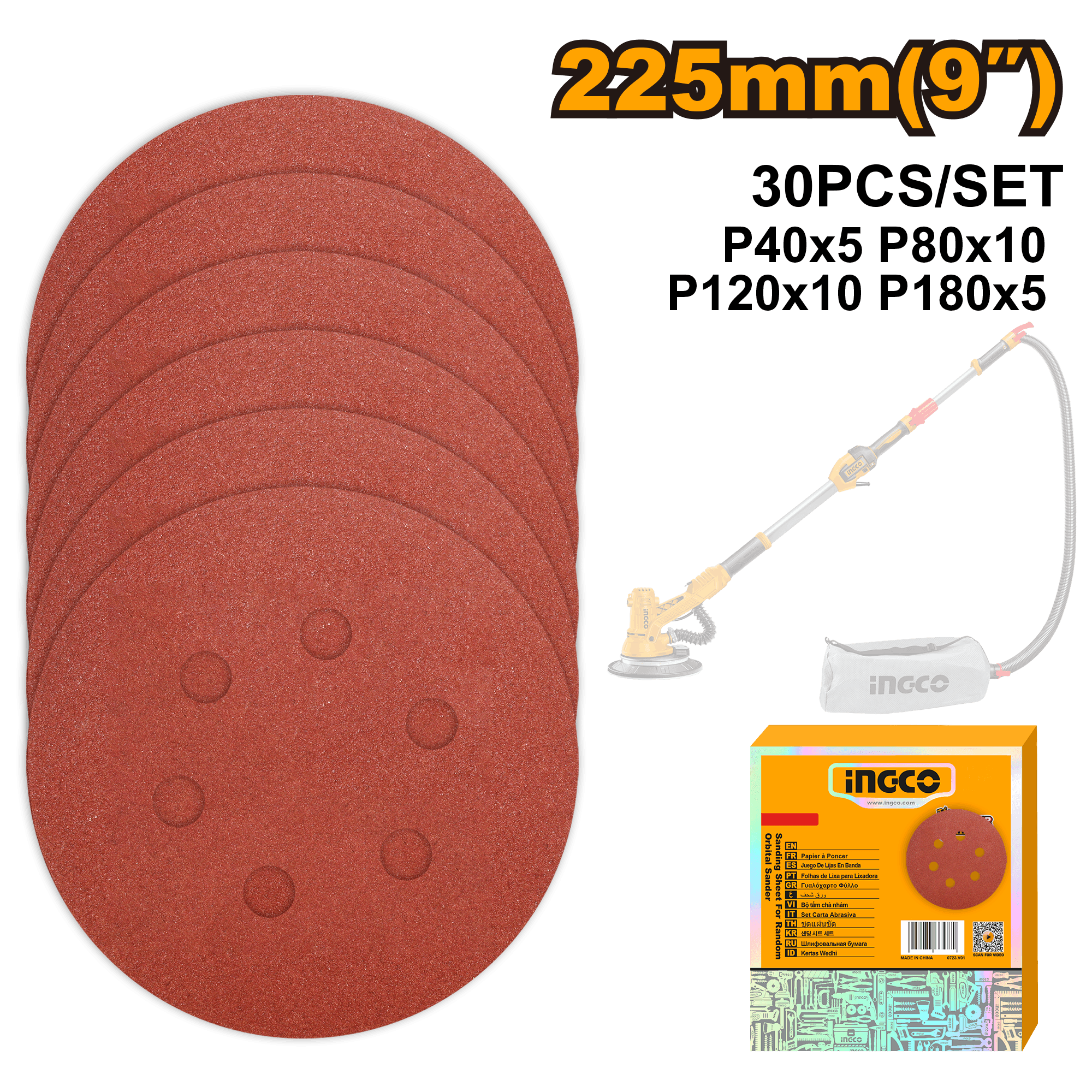 Smirghel 225mm Set 30buc